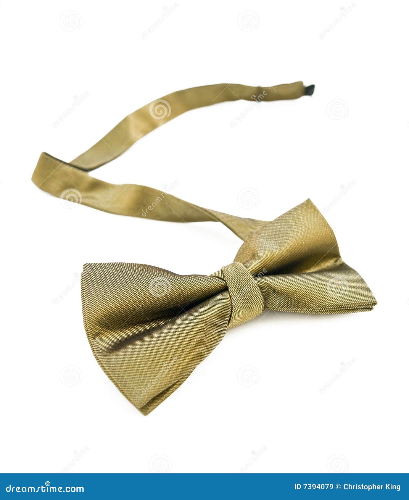 Gold bow tie isolated against white. View my full portfolio for ...