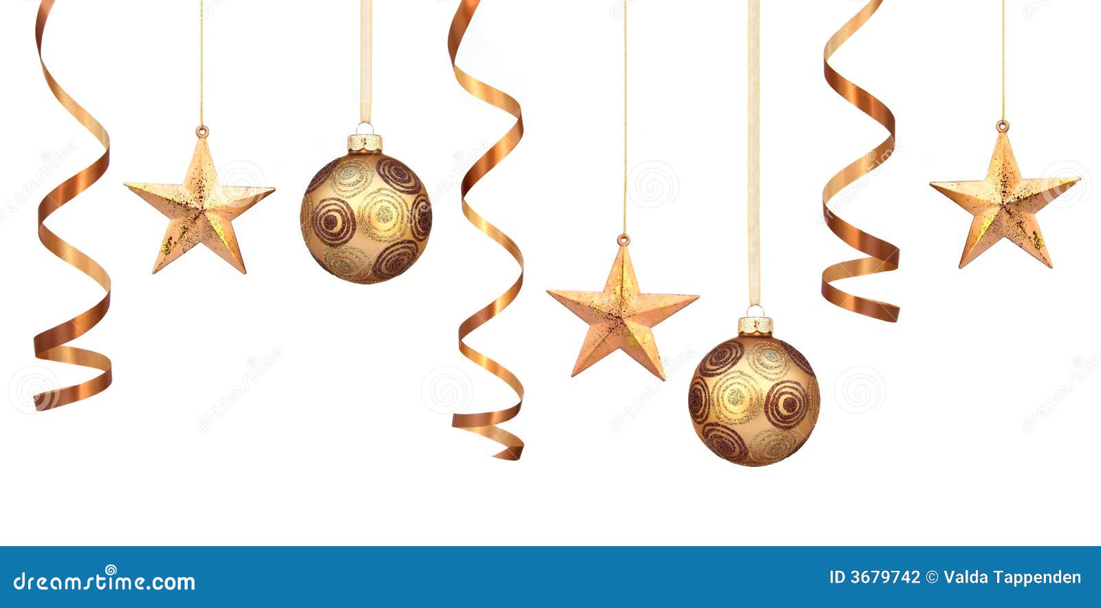 Gold Christmas Decorations Stock Photography - Image: 3679742