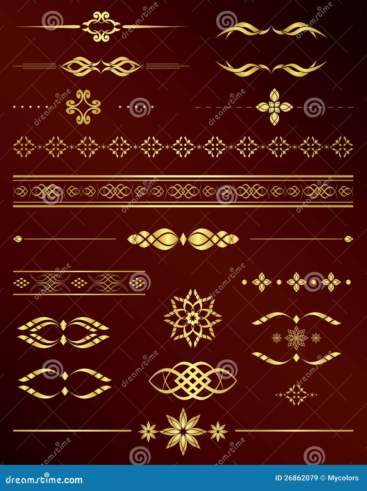 Gold Vintage Design Elements Vector | gold vintage vector elements for design set royalty free Gold Vintage Design Elements Vector | gold vintage vector elements for design set royalty free