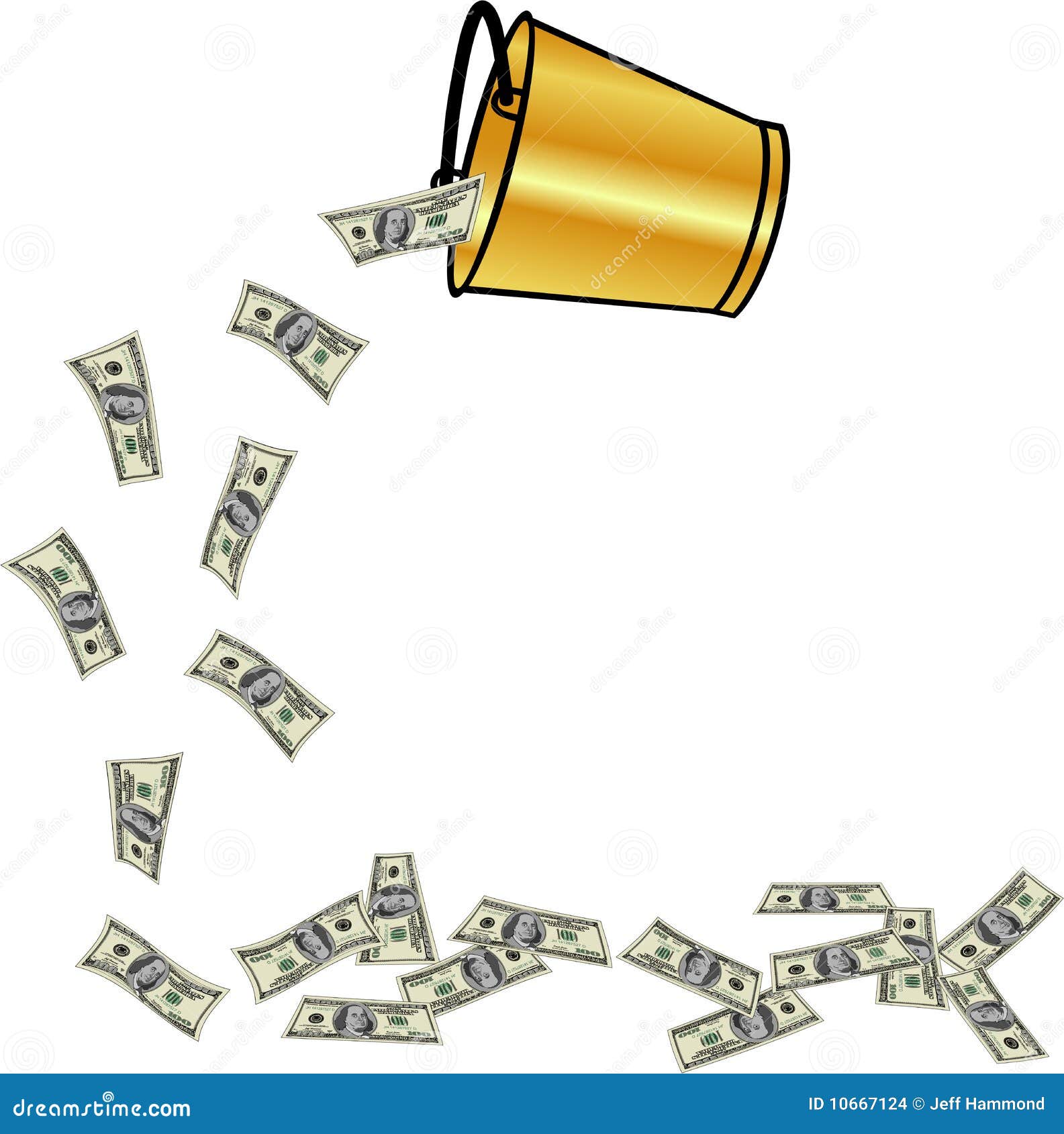 bucket of money clipart - photo #15