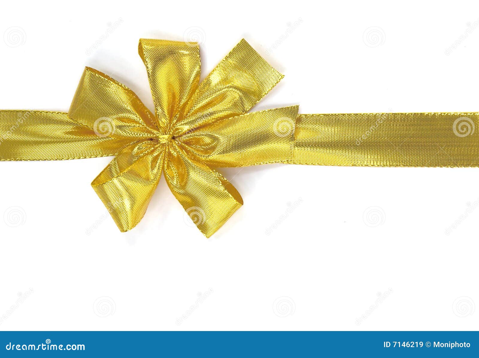... Free Stock Images: Golden ribbon - osolated on white background