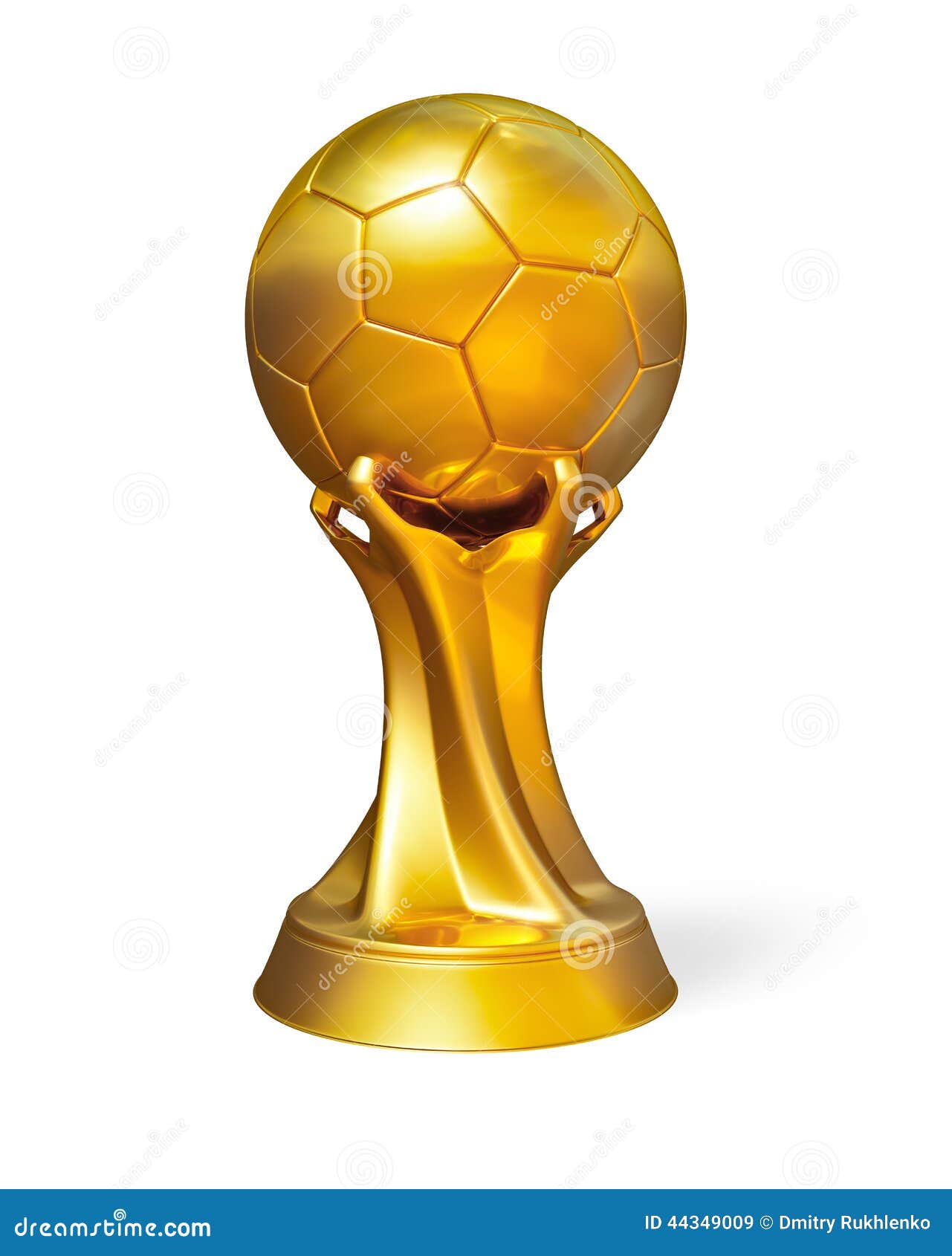 Golden Soccer Ball Award Prize Stock Illustration - Image: 44349009