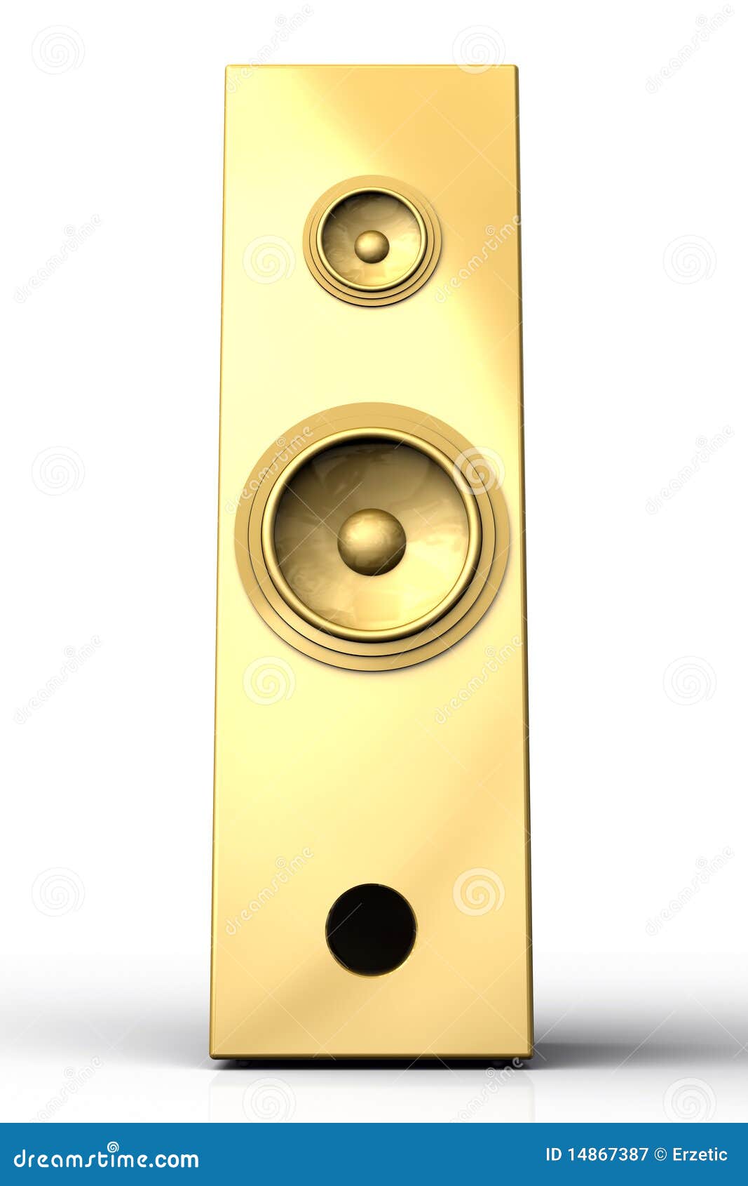 Golden Speaker Royalty Free Stock Photography - Image: 14867387