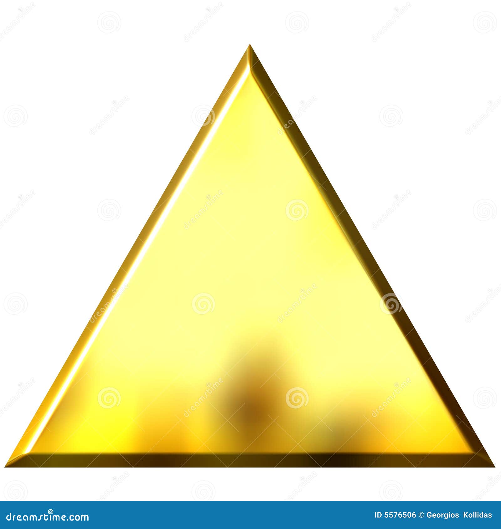 Goldenes Dreieck 3D Lizenzfreies Stockbild - Bild: 5576506