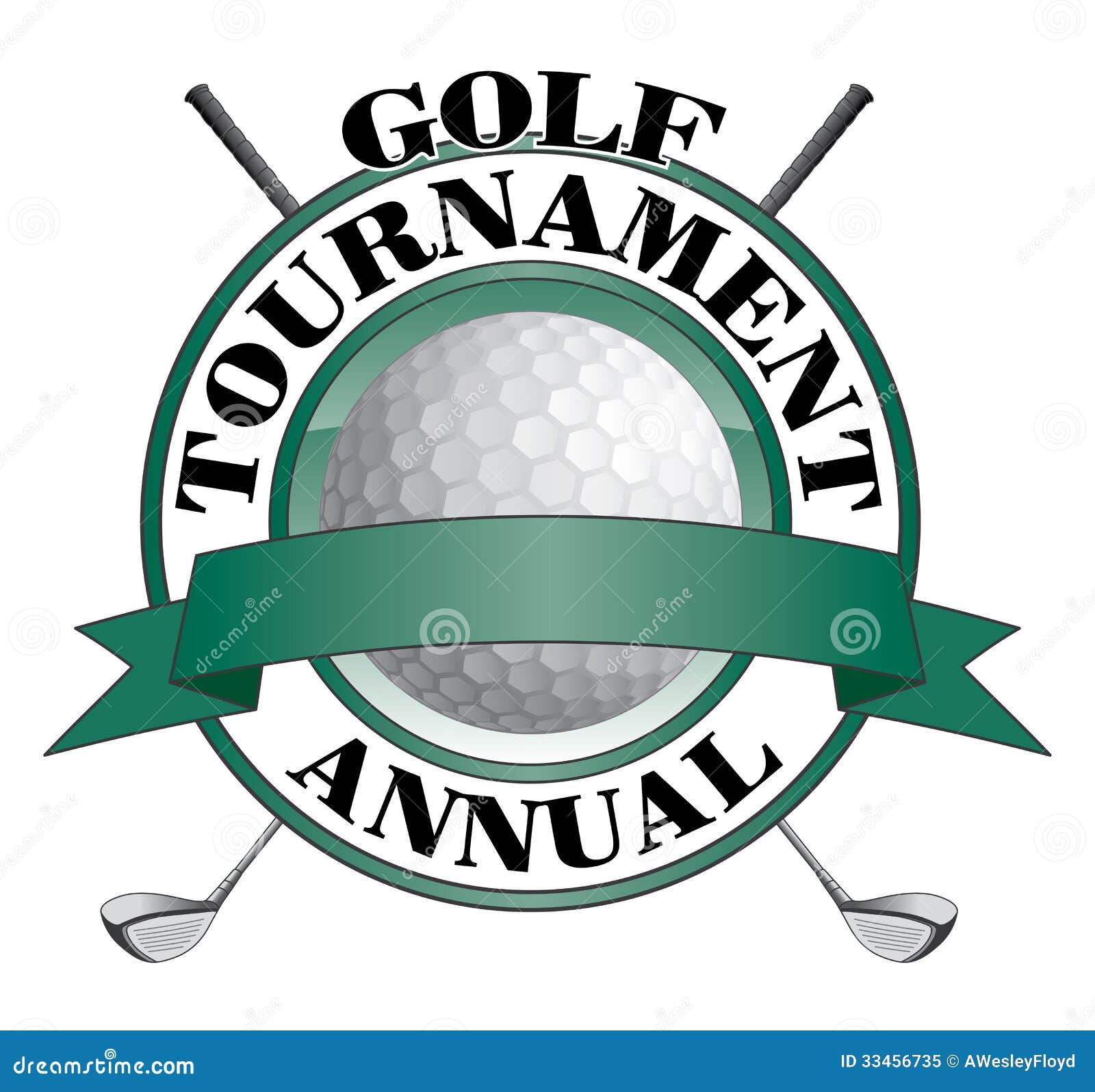 Golf Tournament Design Royalty Free Stock Photo - Image: 33456735