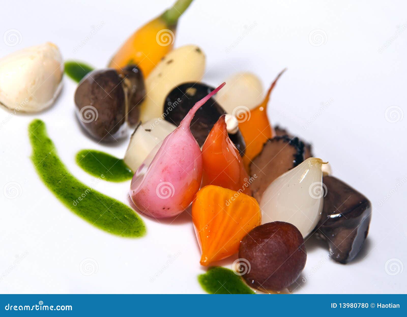 Gourmet Vegetarian Starter Dish Stock Photo - Image: 13980780