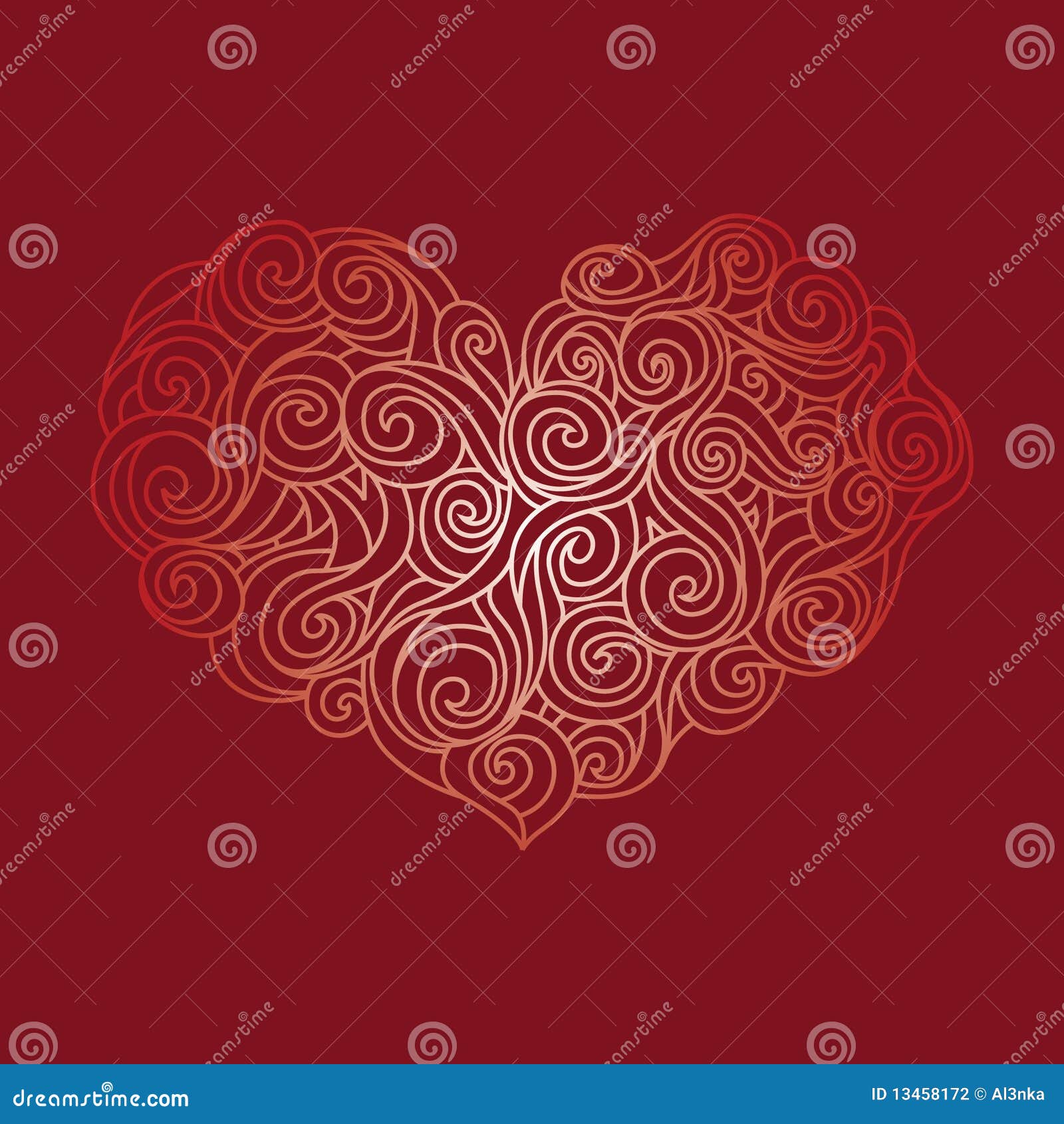Gradient Heart Stock Photography Image 13458172