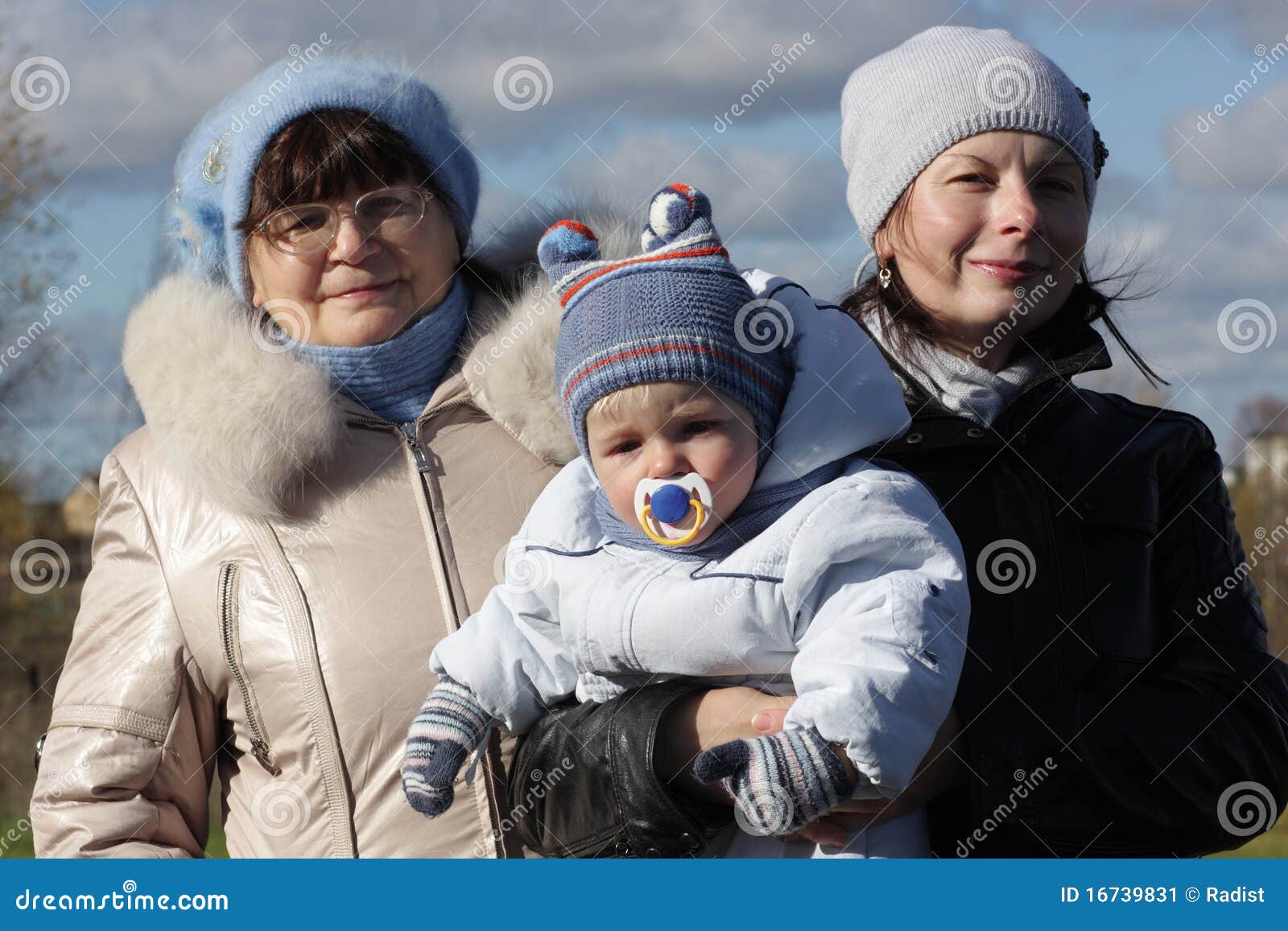 Grandmother With Daughter And Grandson Stock Image Image 16739831