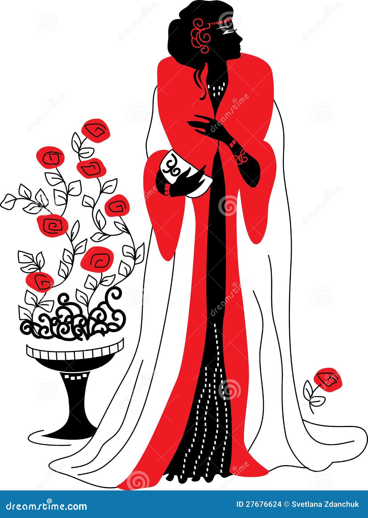 art deco lady clipart - photo #14