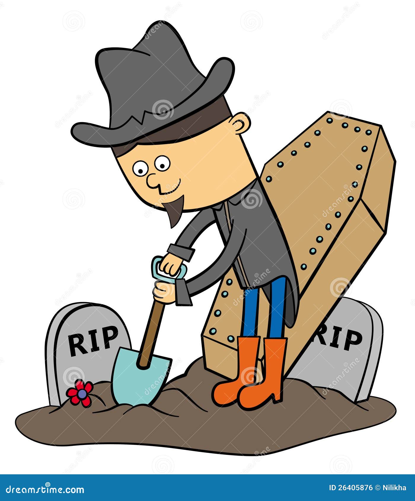 Grave Digger Royalty Free Stock Image - Image: 26405876