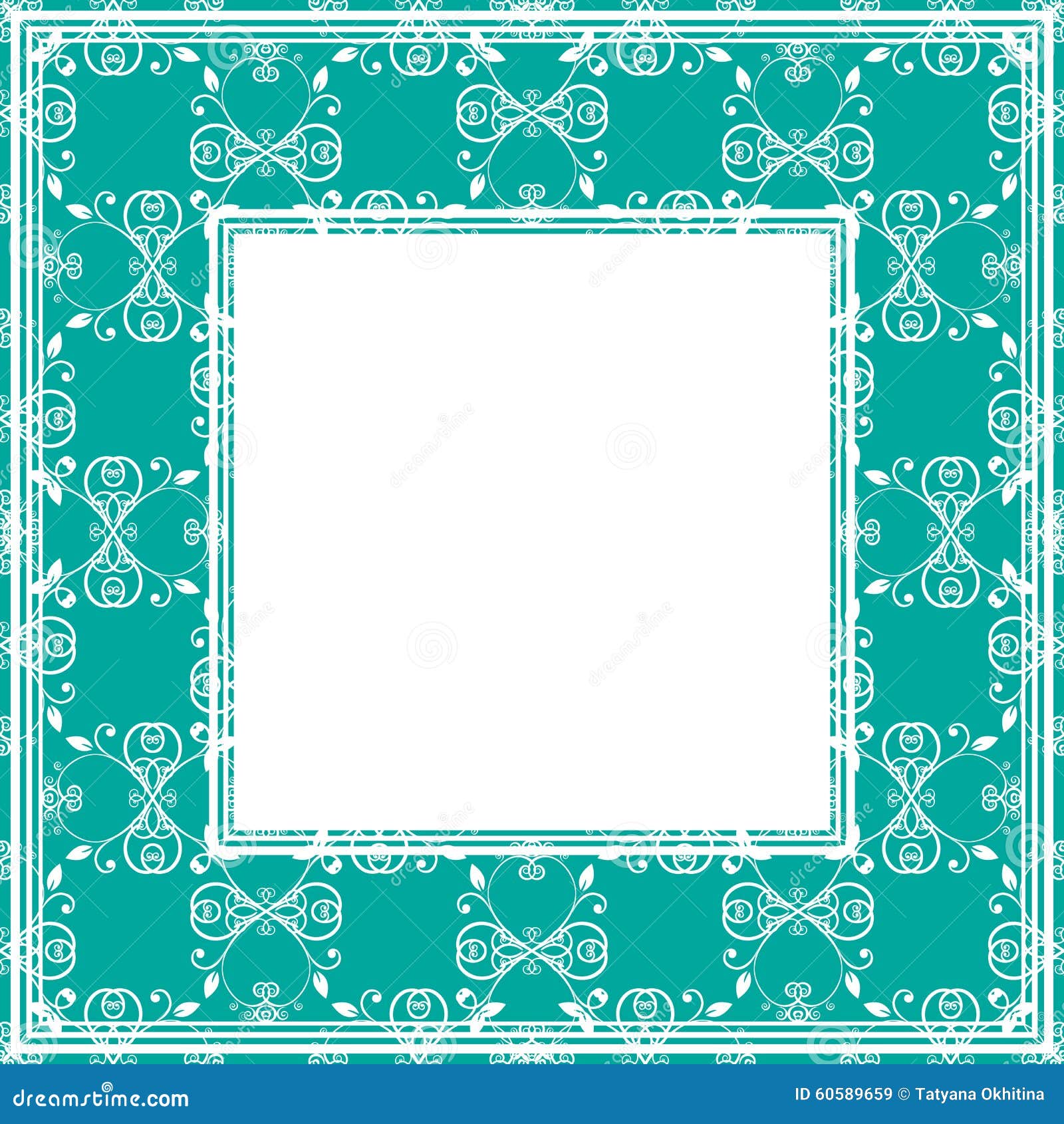 green blue border stock vector image 60589659 blue green border