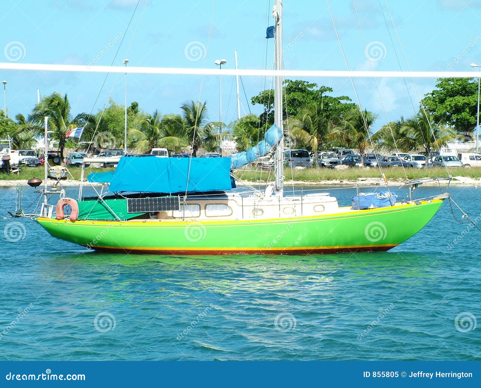 Green Boat Royalty Free Stock Photo - Image: 855805