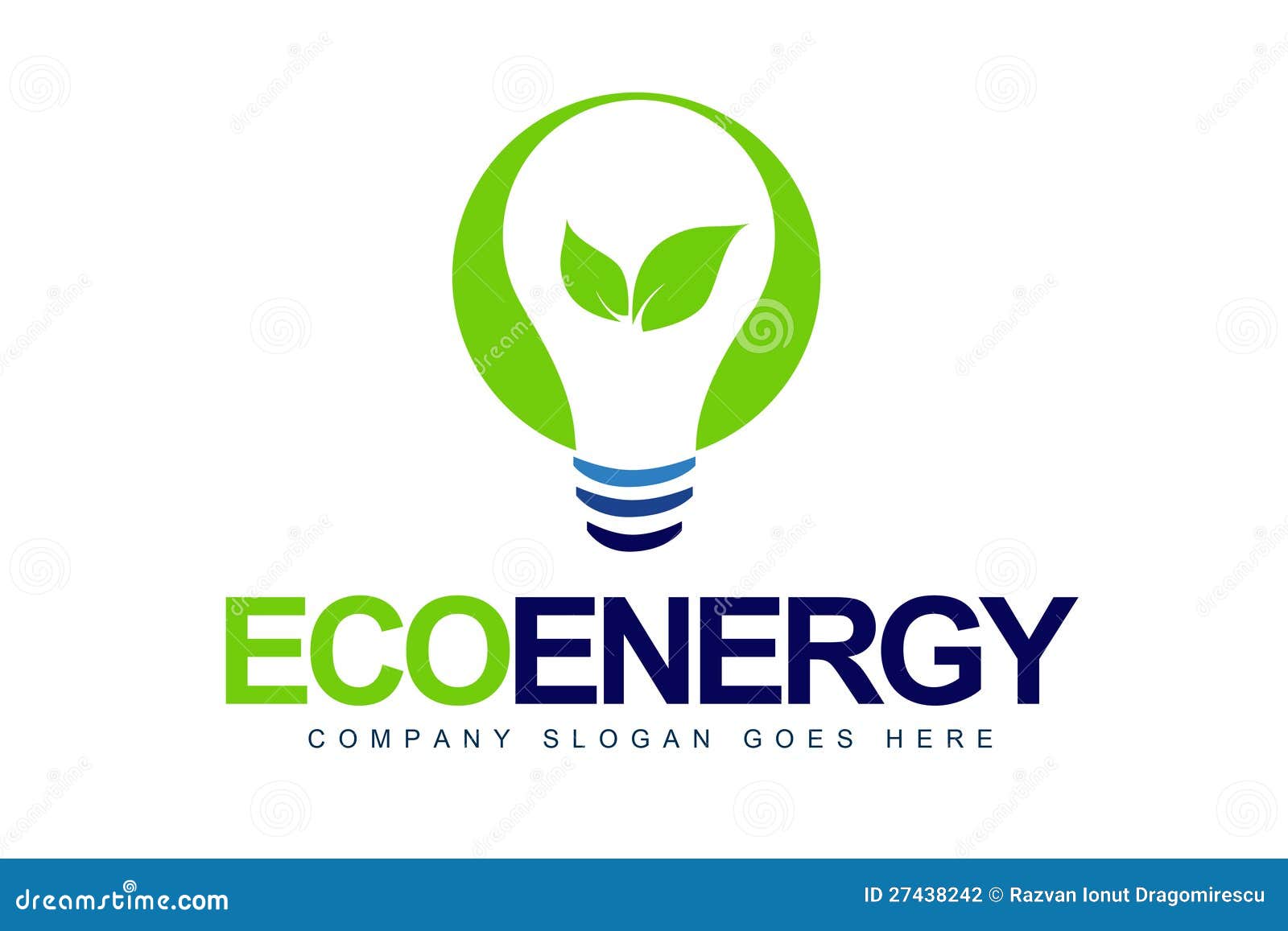 Green Energy Logo Stock Photography - Image: 27438242