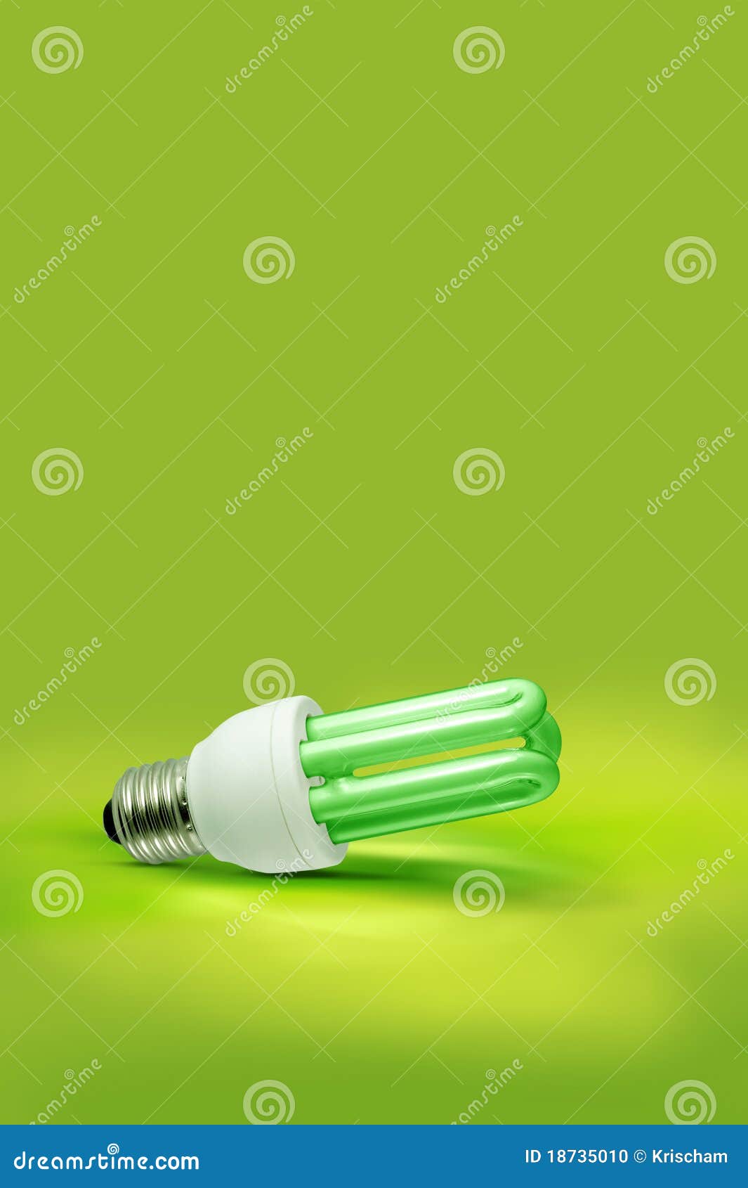 A Green Light Fluorescent Stock Photo Image 18735010