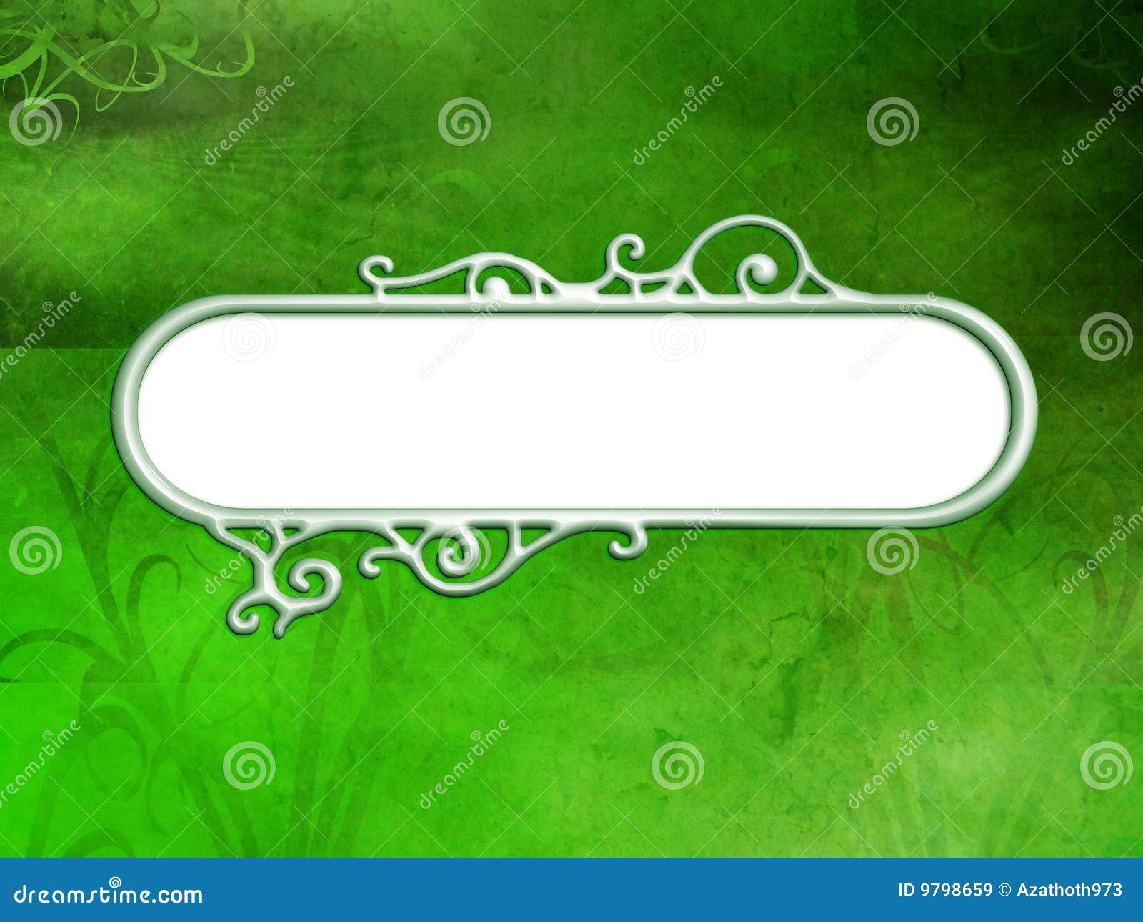 Green Retro Background And Banner Stock Illustration Green Retro Background And Banner Stock Illustration