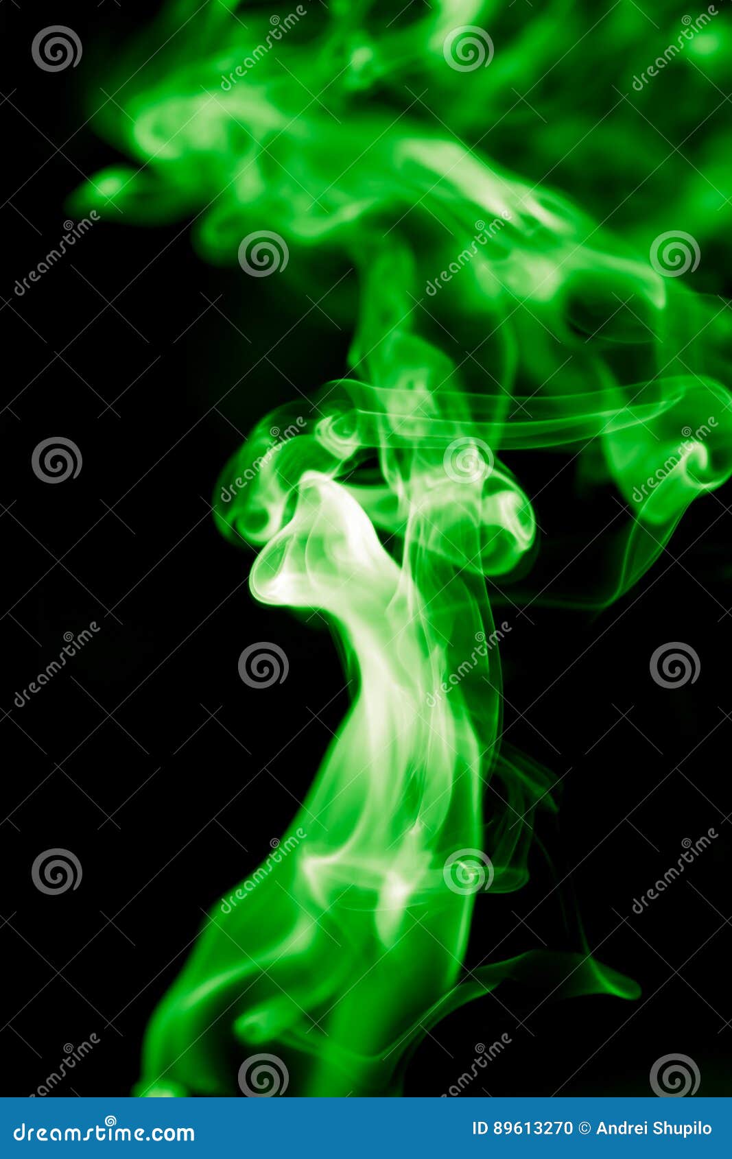 Green Smoke On Black Background Stock Photo Image Of Fire Background