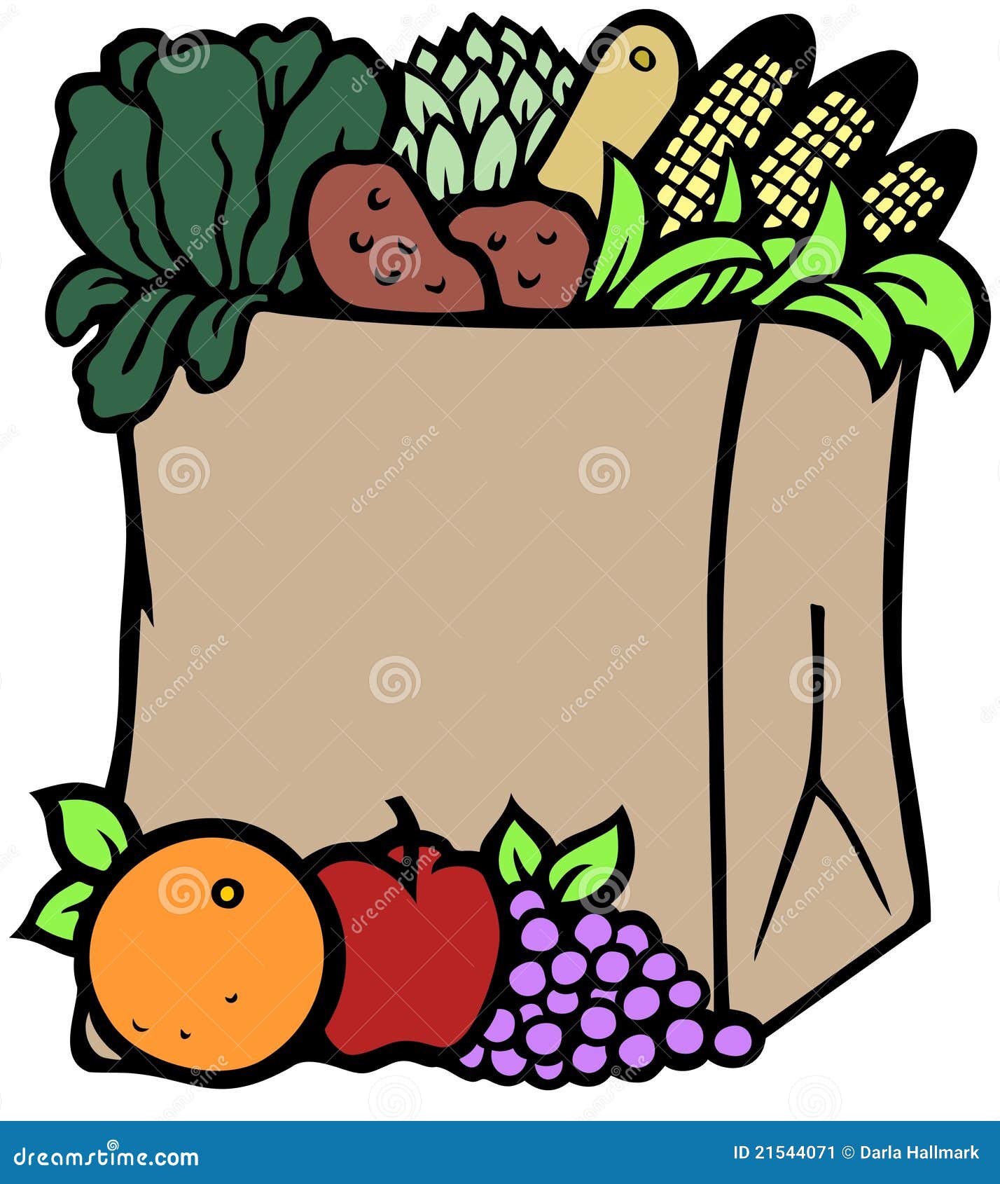 free clip art bag of groceries - photo #23