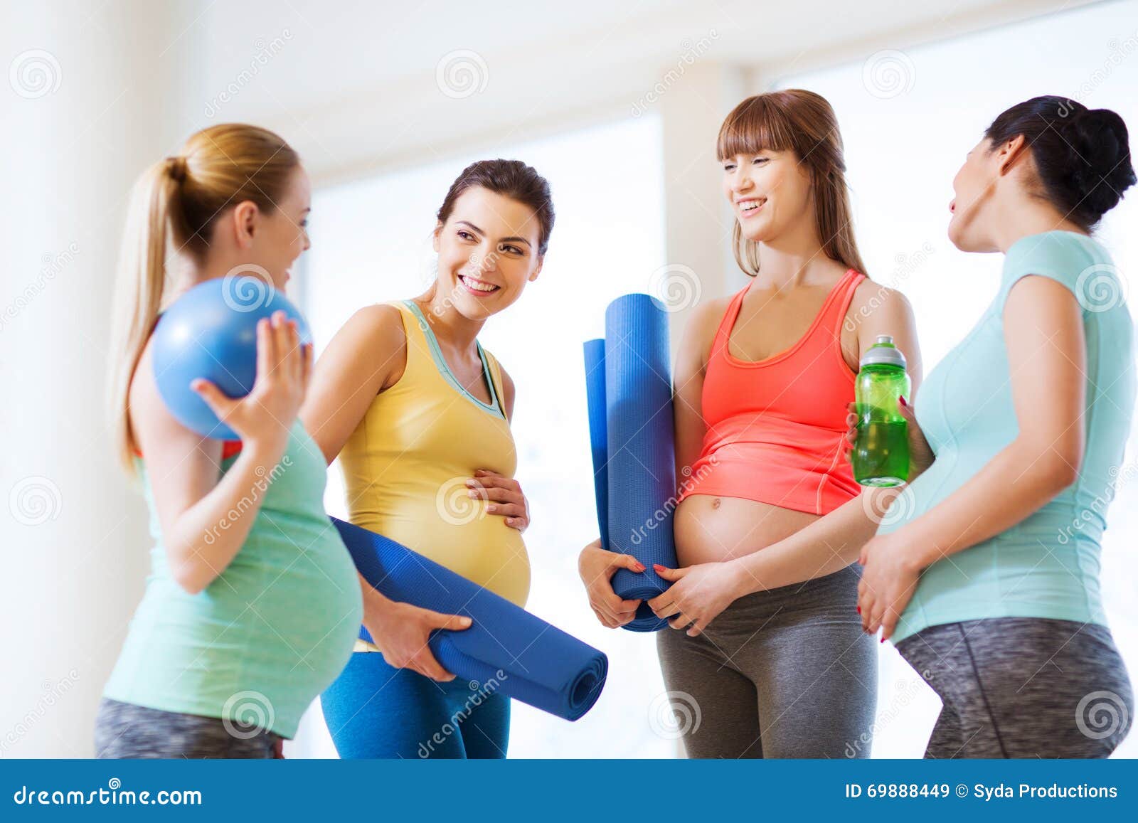 Group Of Happy Pregnant Women Talking In Gym Stock Image 48608 Hot Sex Picture