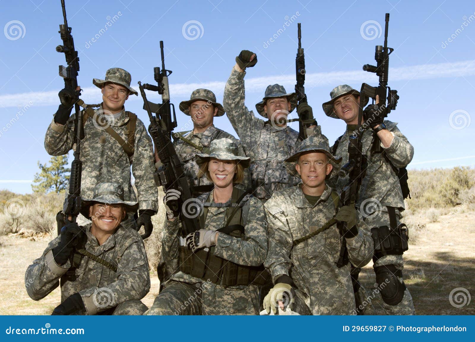 A Group Of Soldiers 62