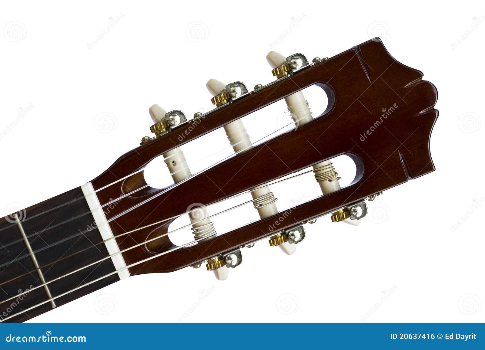 Royalty Free Stock Image: Guitar Headstock Front View