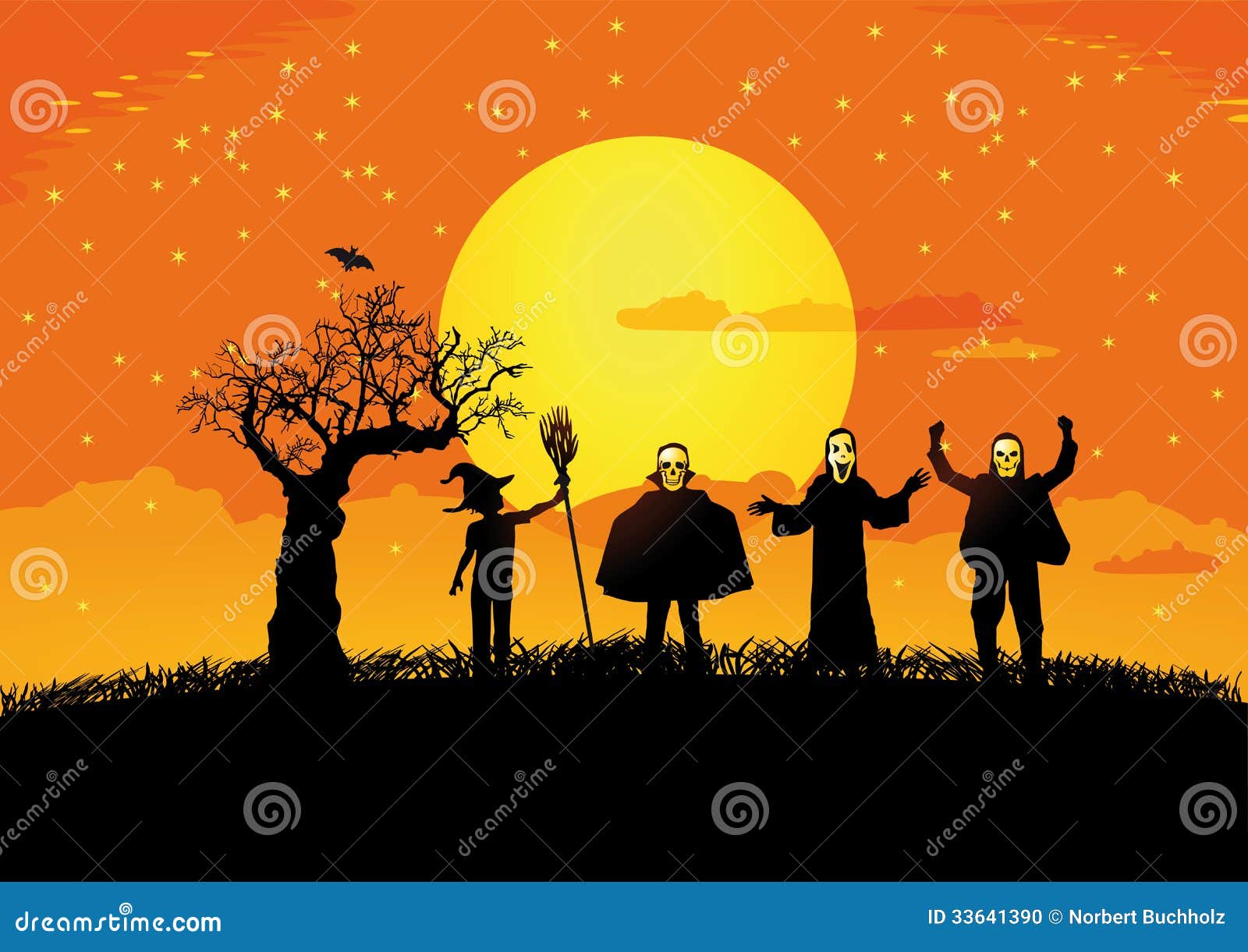 halloween-ghosts-silhouettes-black-goblins-against-glowing-sunset-background-33641390.jpg