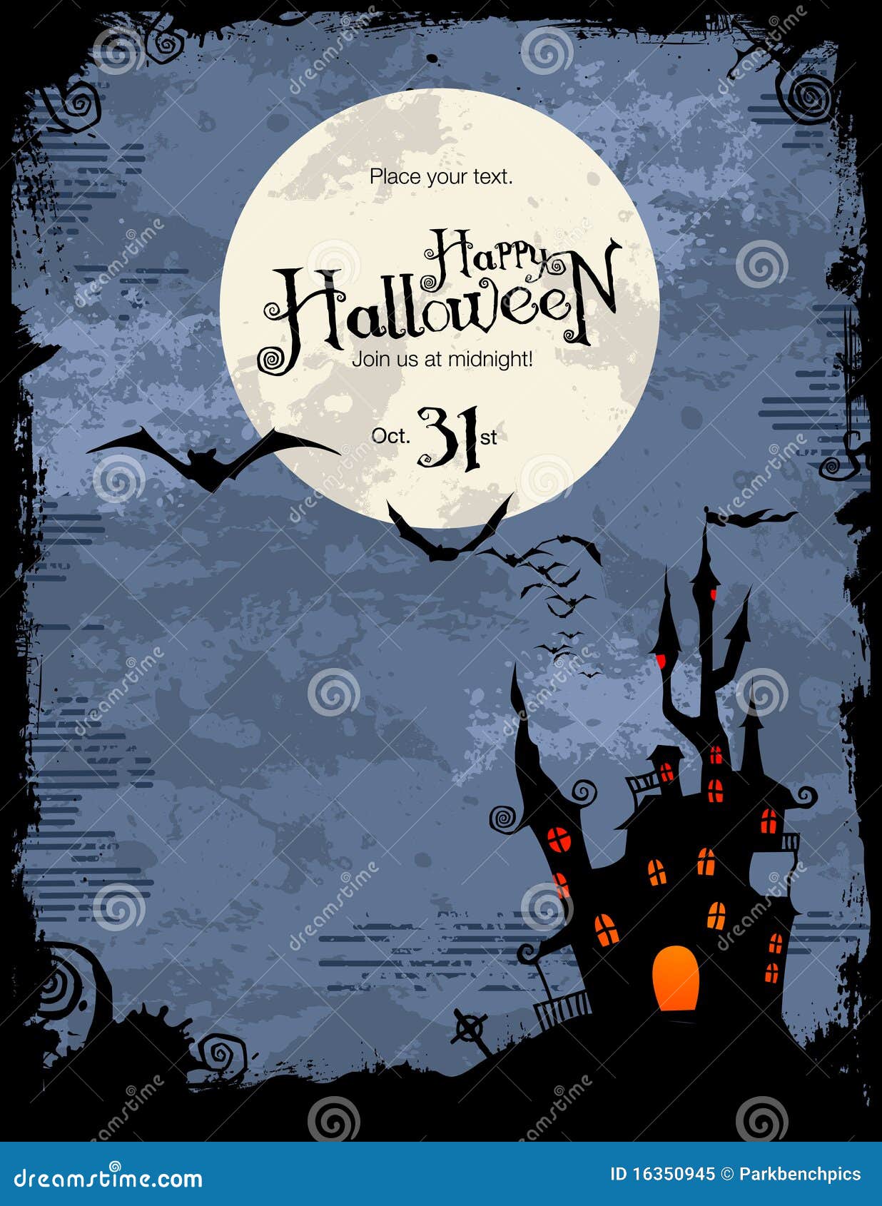 halloween party invitation or background royalty free halloween invitation background