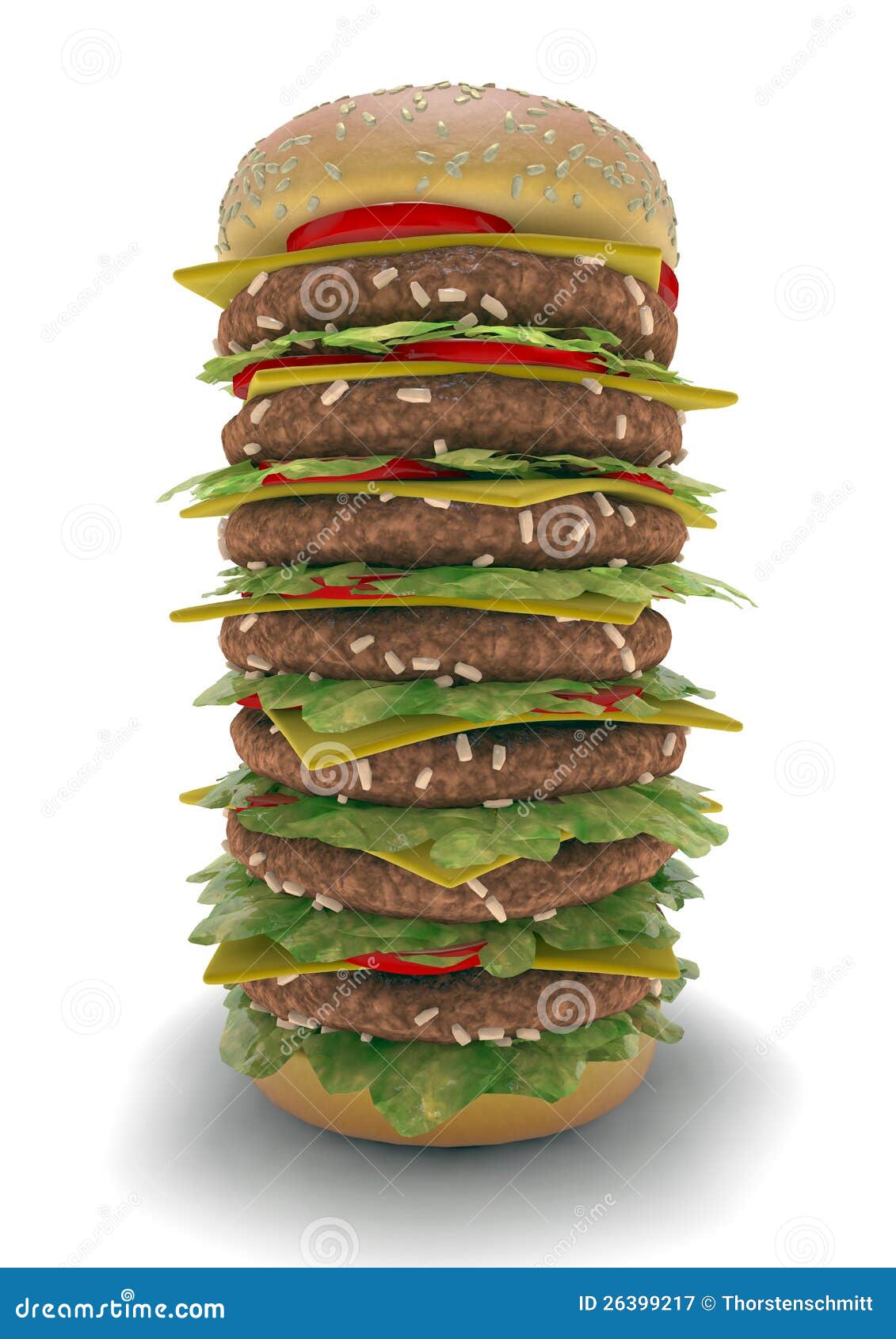 Hamburger Meal XXL Royalty Free Stock Photography  Image: 26399217