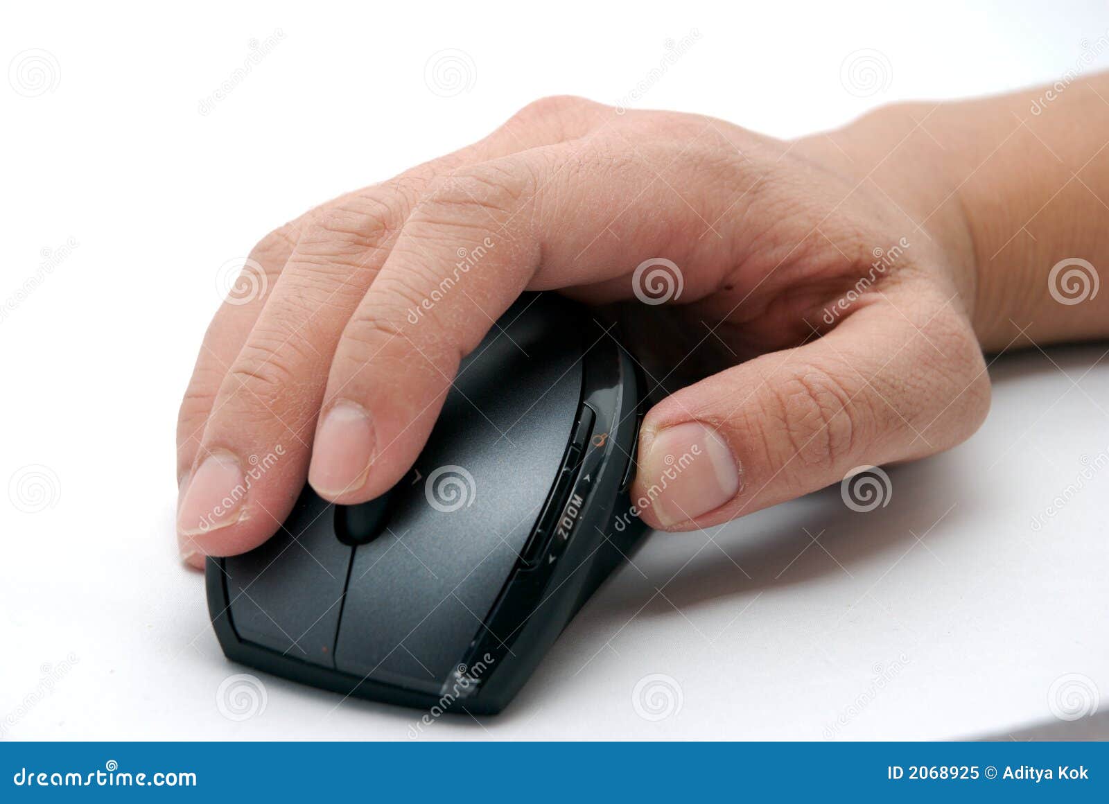 Hand On A Computer Mouse Royalty Free Stock Photo Image 2068925