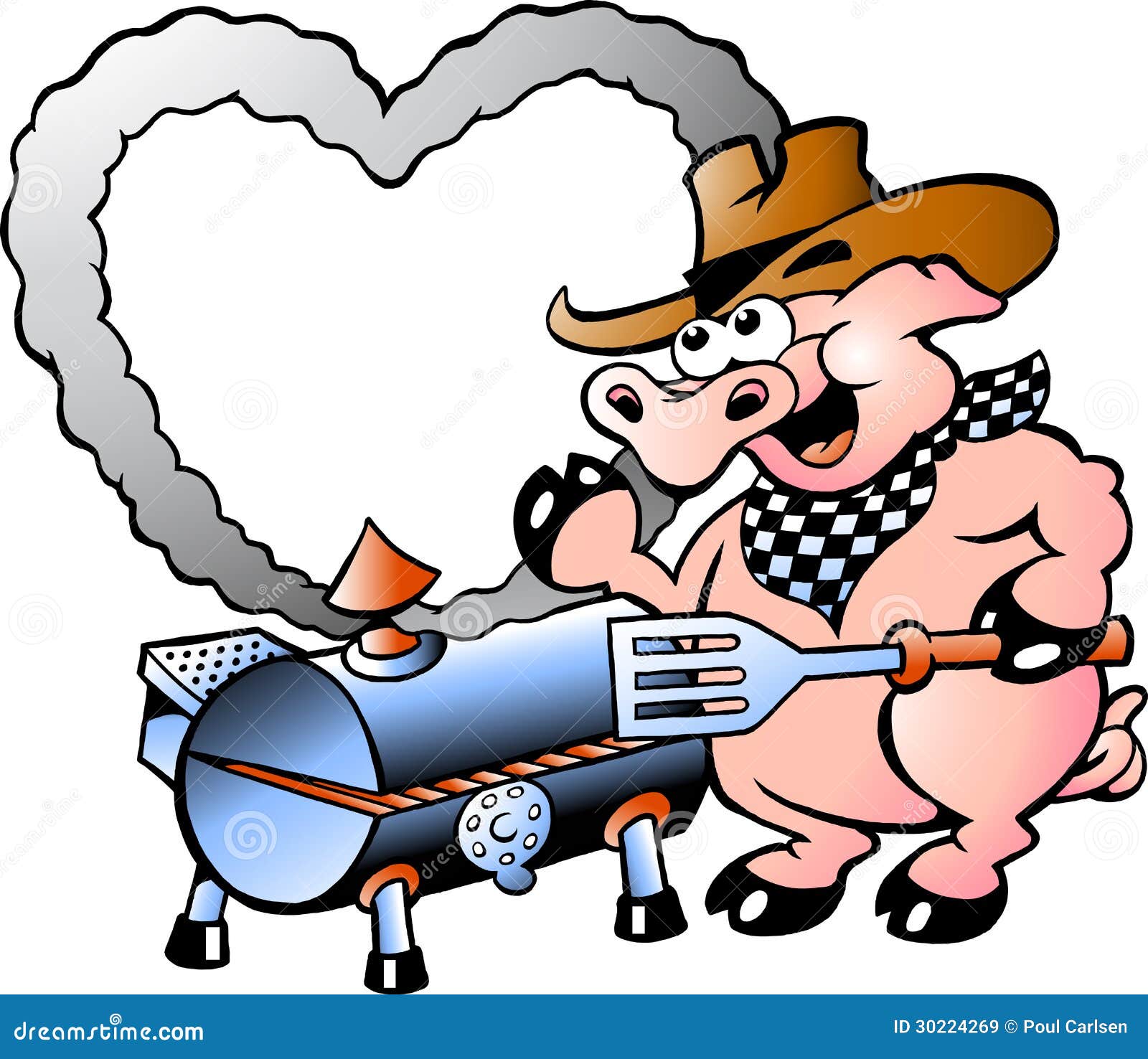 pig grilling clipart - photo #3