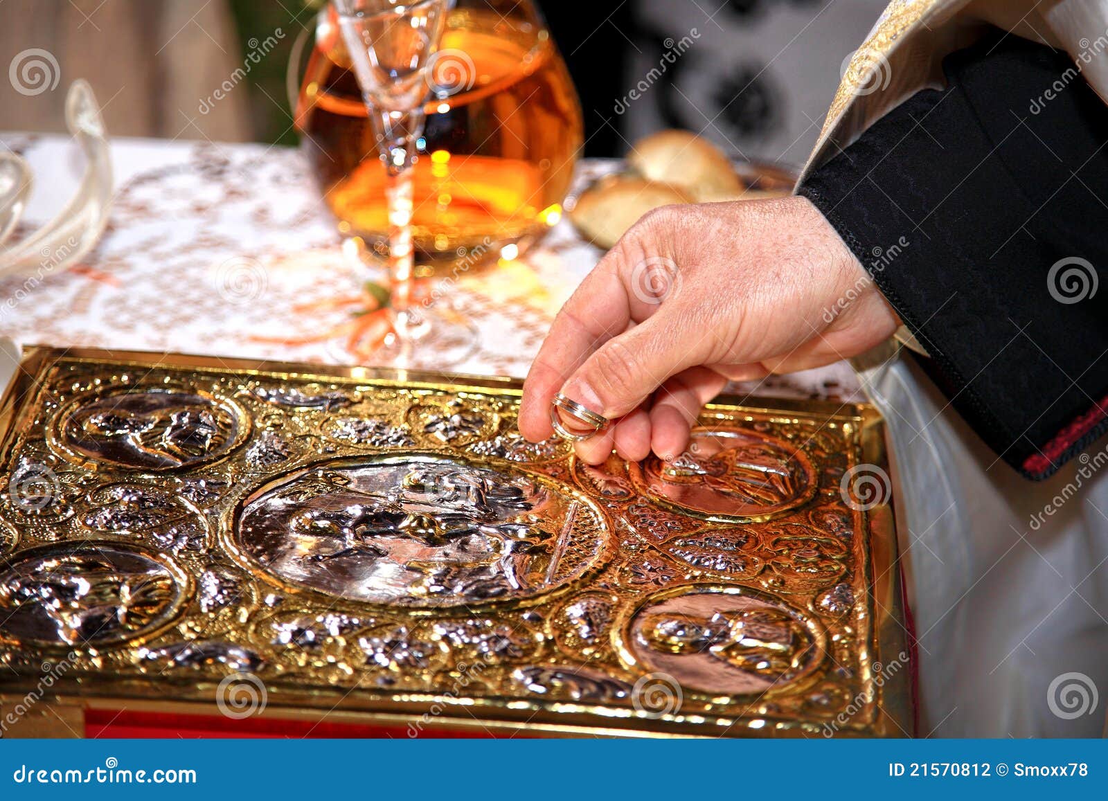 Priest Blessing Wedding Rings Priest Blessing Wedding Rings