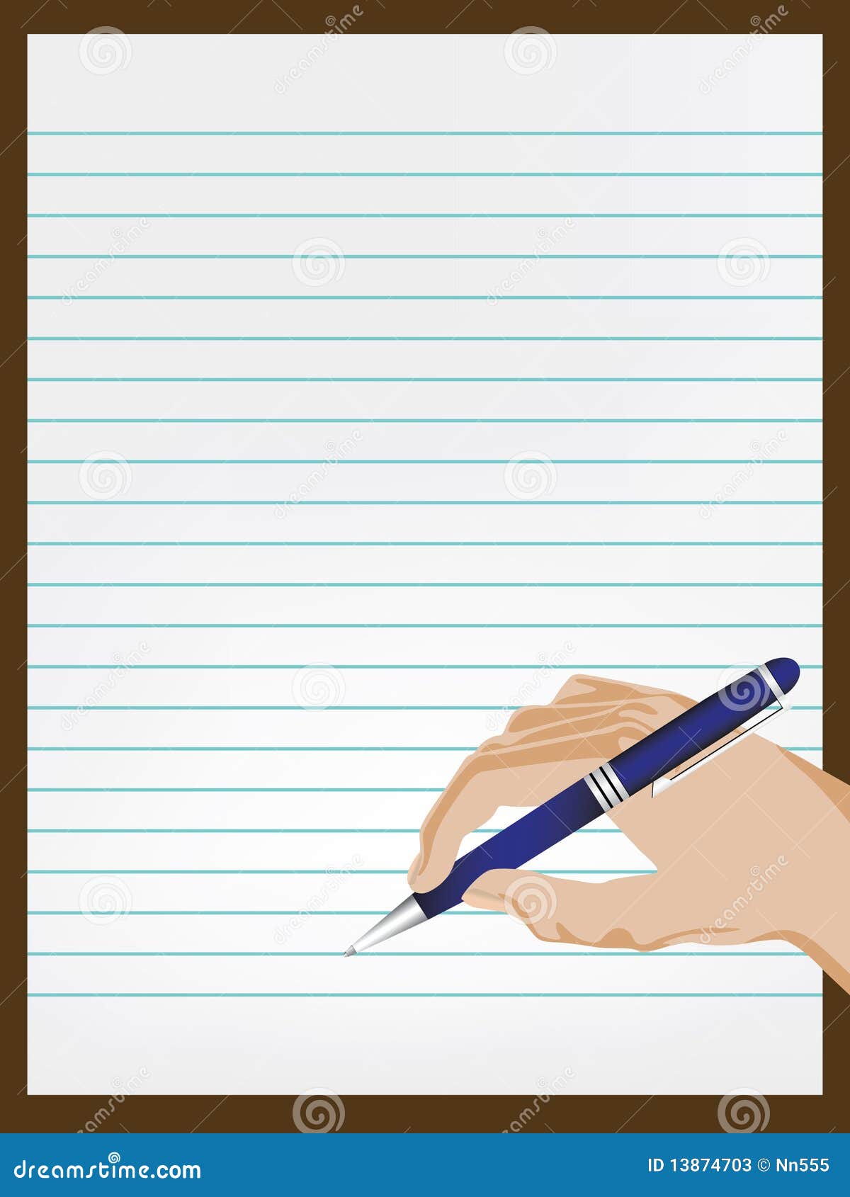 Paper with writing