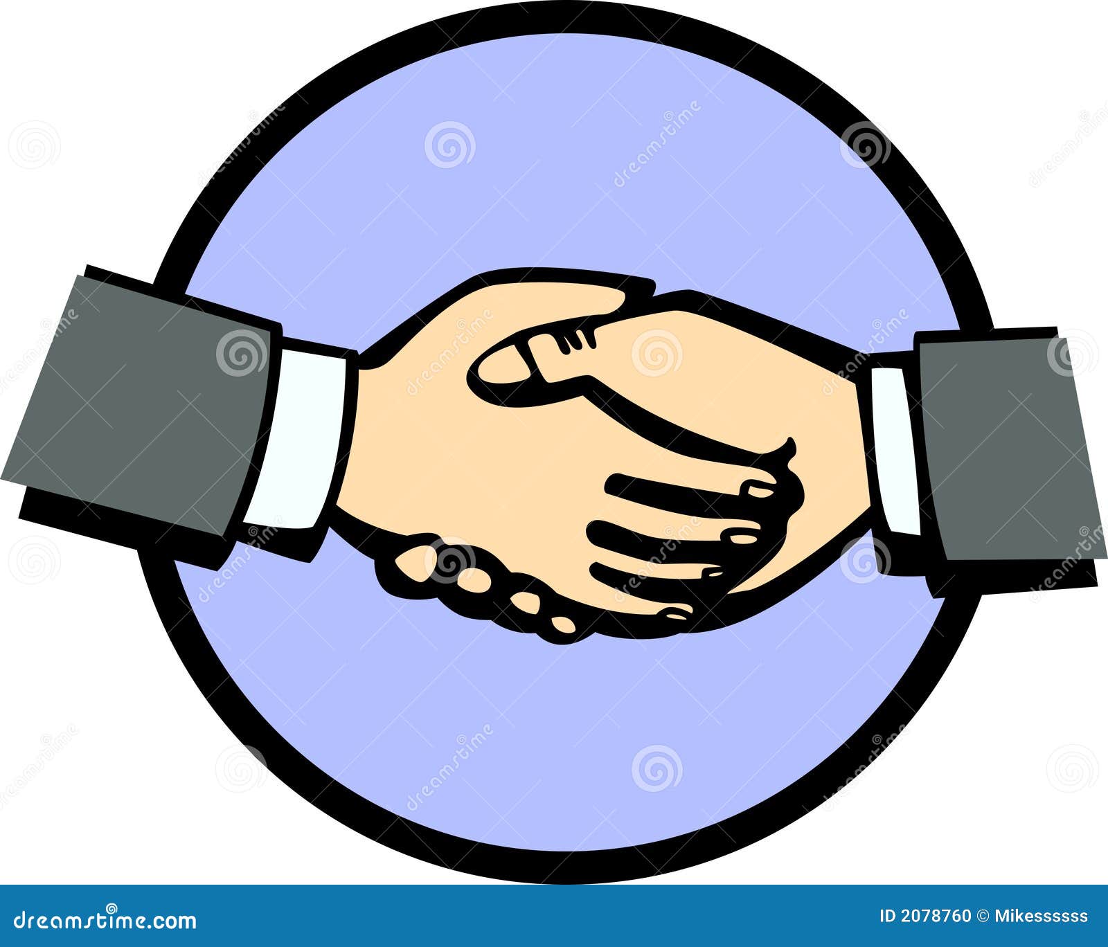 Handshake Vector Illustration Stock Photo - Image: 2078760