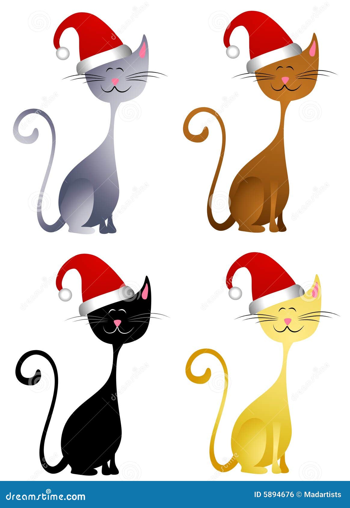 free clip art christmas cat - photo #17