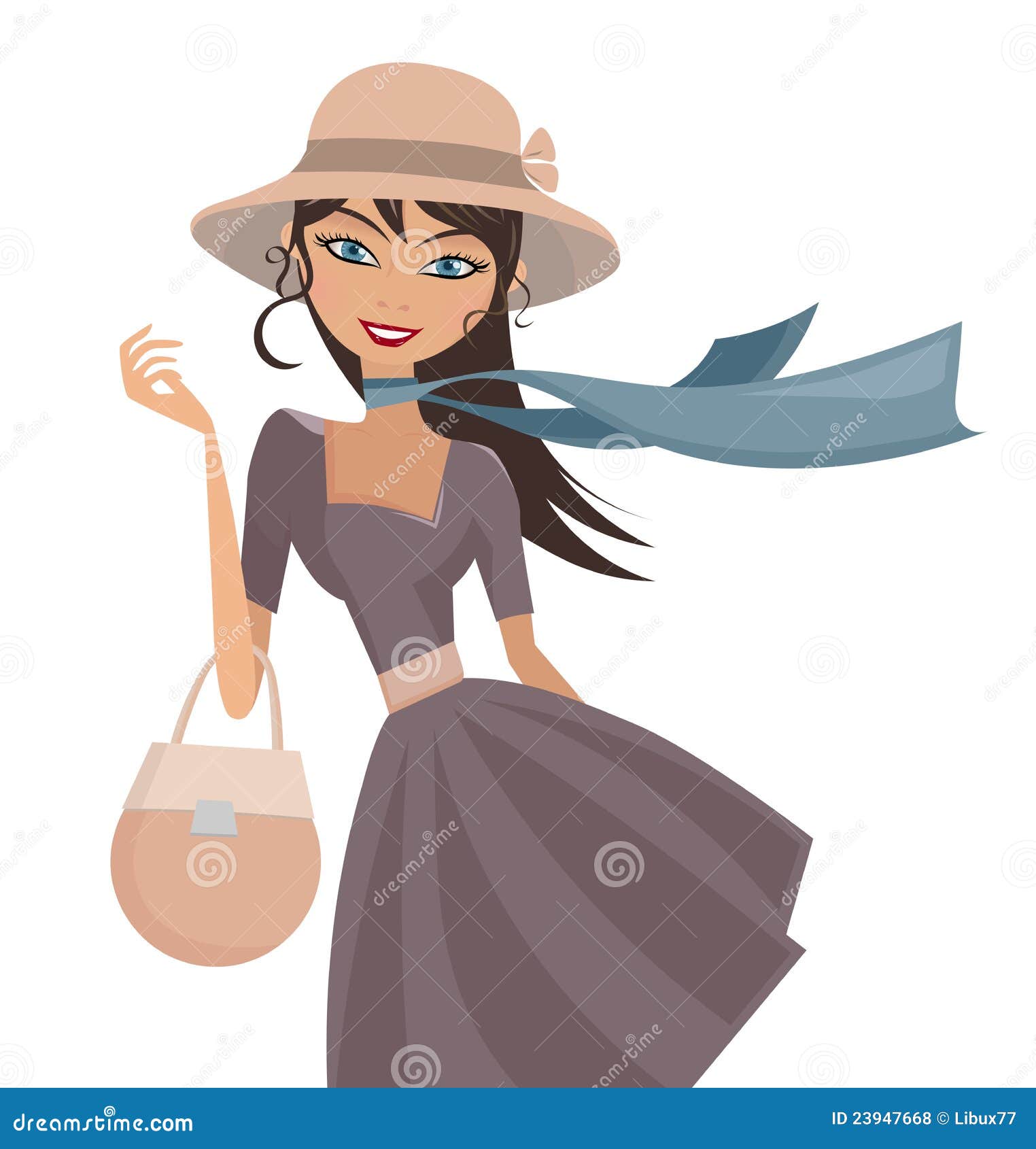 lady with hat clipart - photo #10
