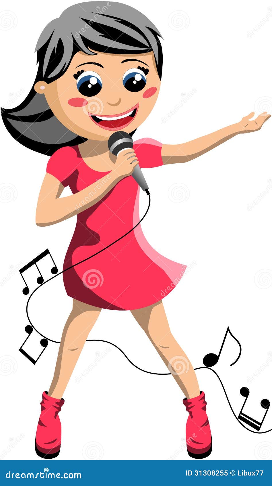 girl singing clipart - photo #17