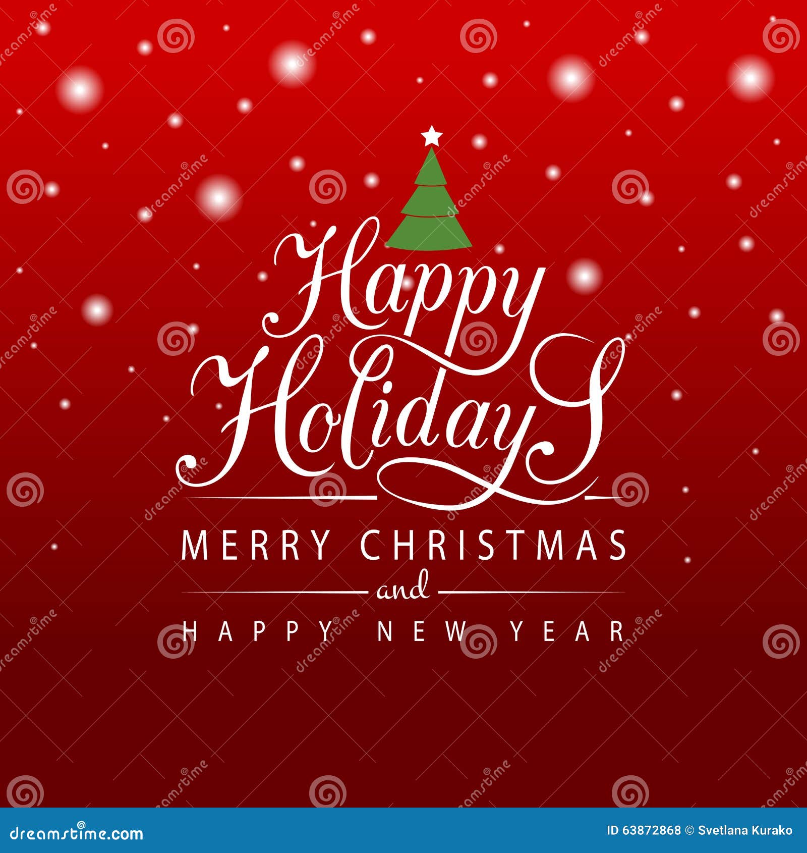 happy holidays and new year greetings
