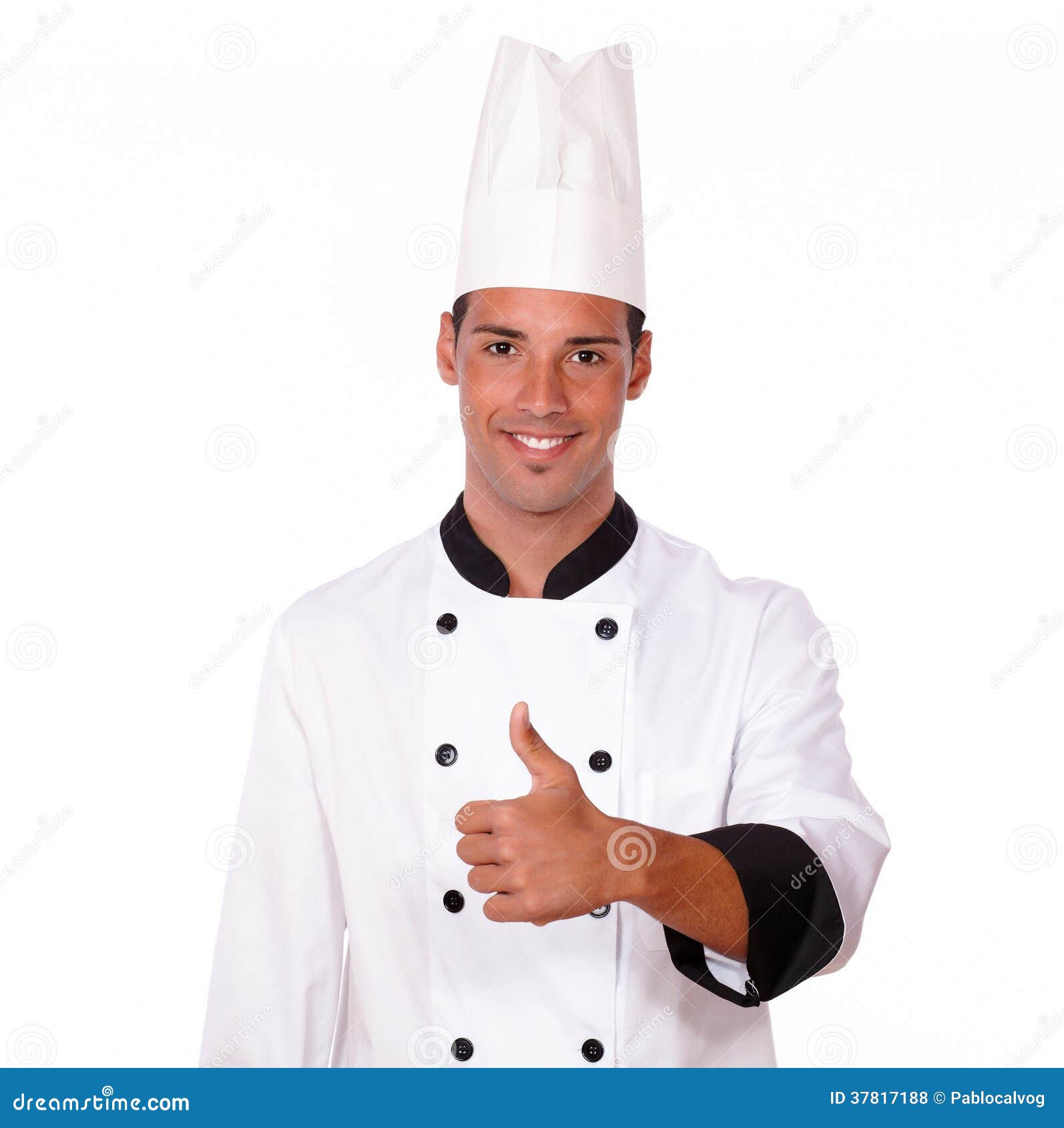 Happy Chef With Positive Thumb Happy Chef With Positive Thumb Royalty Free Stock