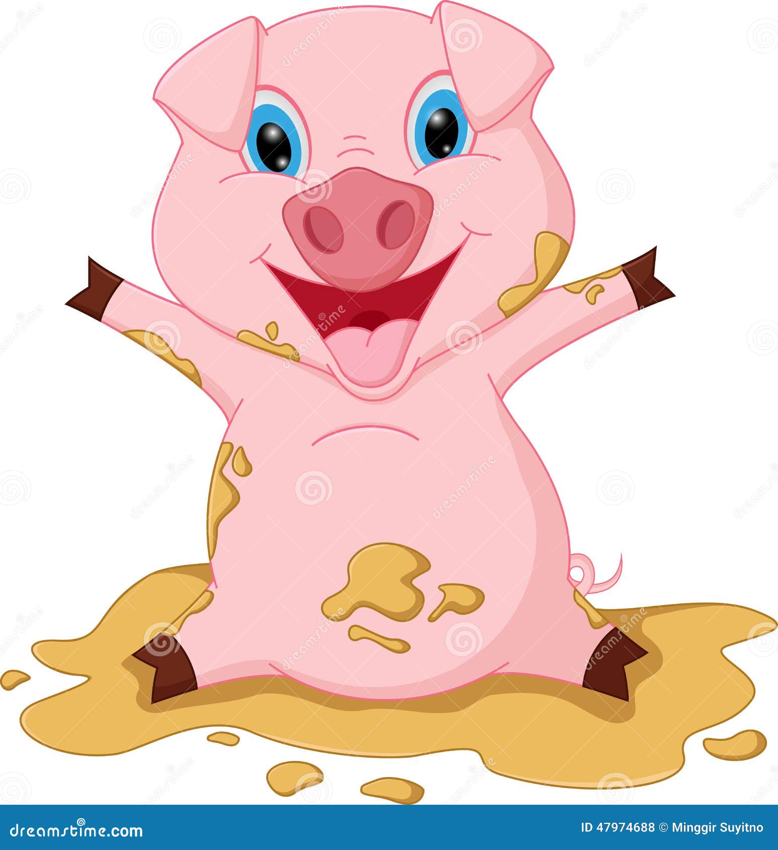 clipart pig in mud - photo #47