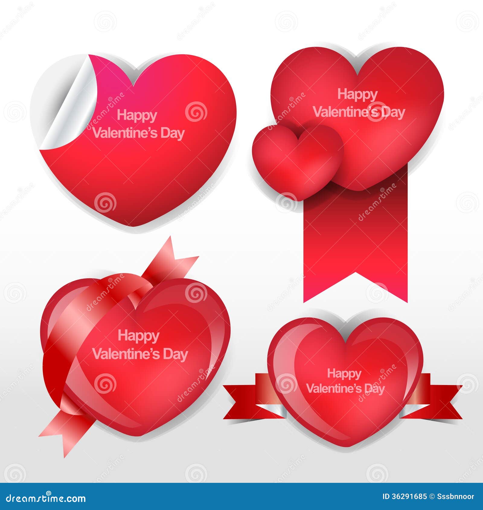 Valentine Day Heart Template
