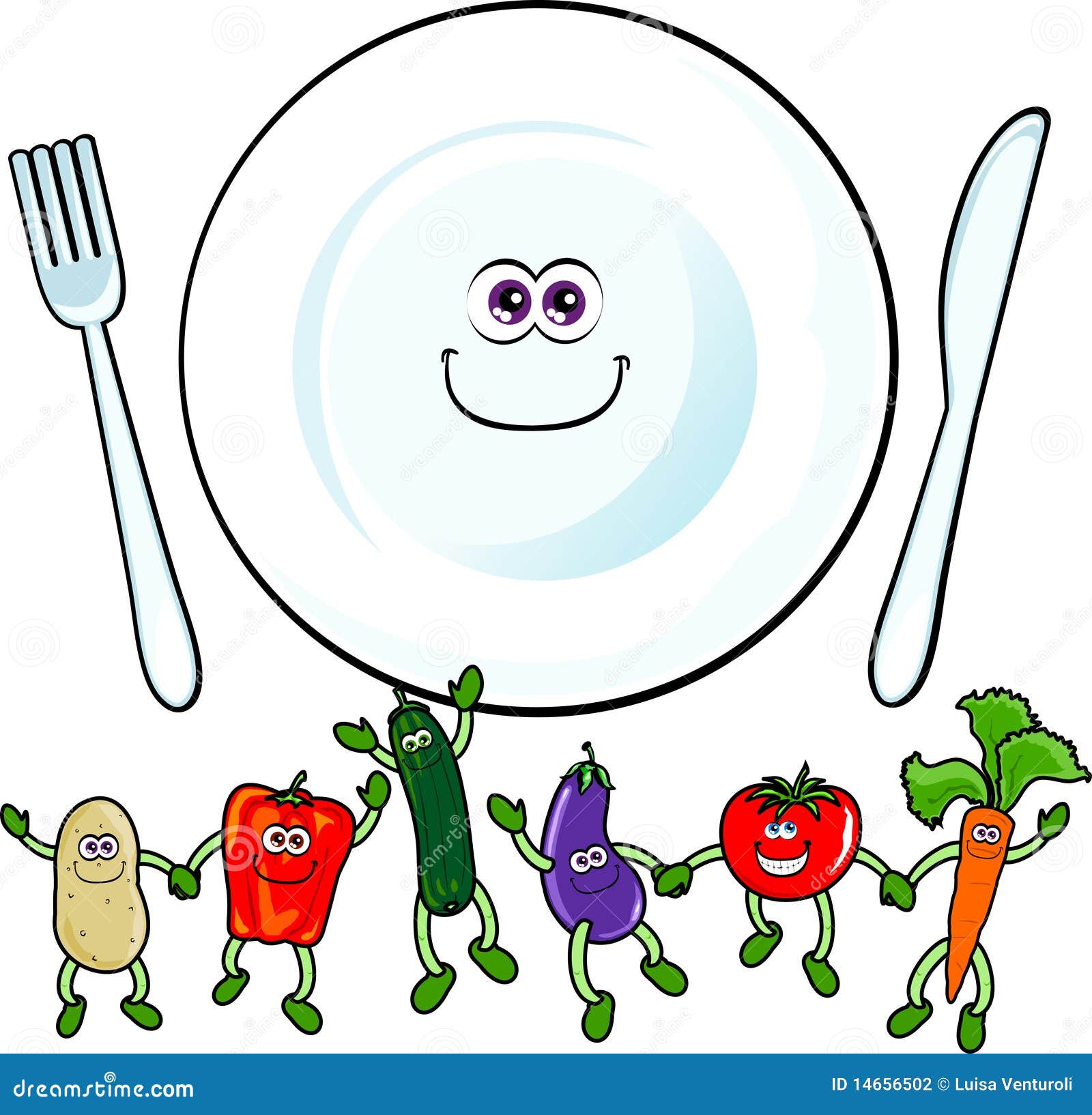 happy vegetables clipart - photo #8