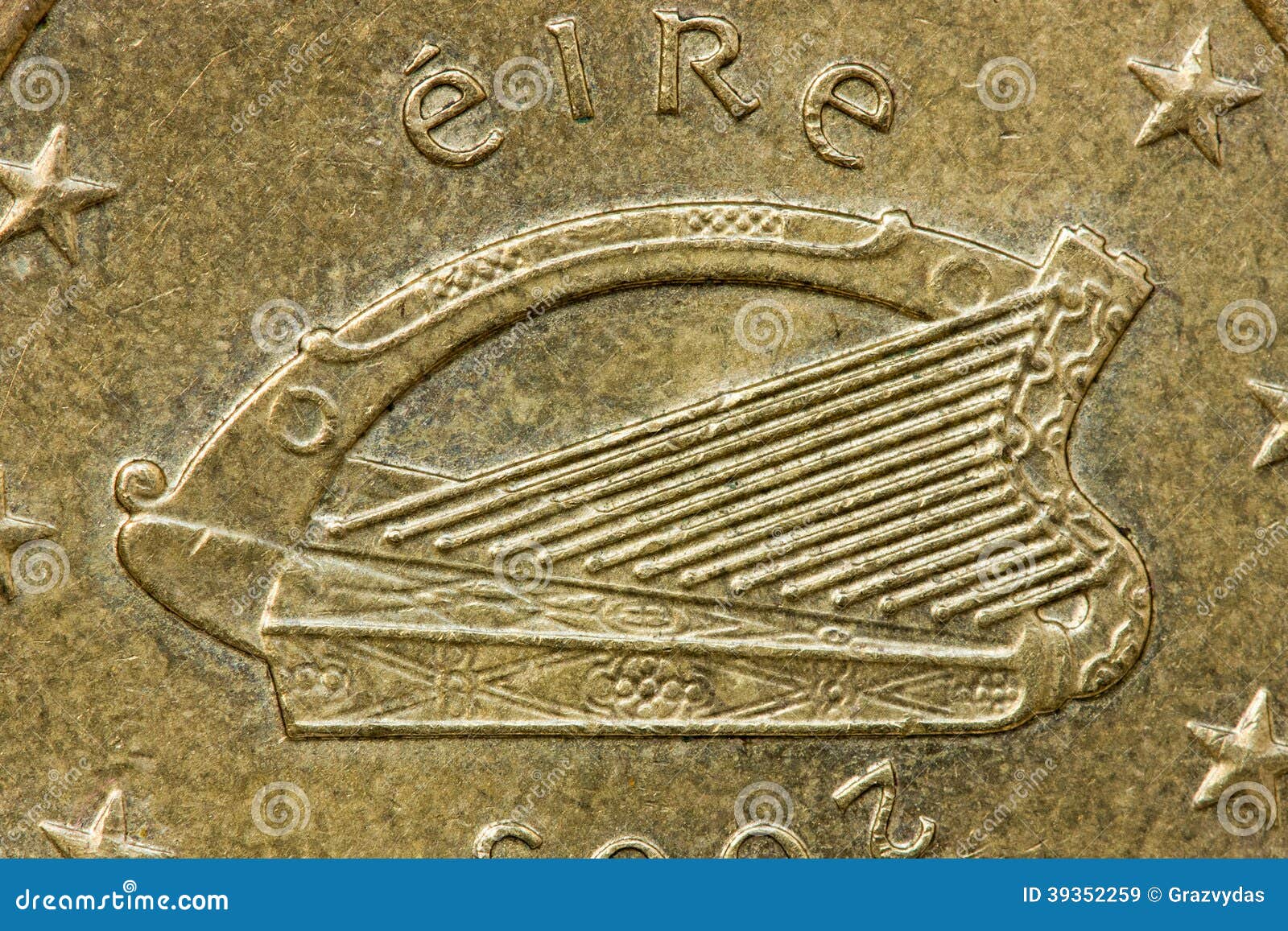 Harpe Celtique De L'Irlande Photo stock - Image: 39352259