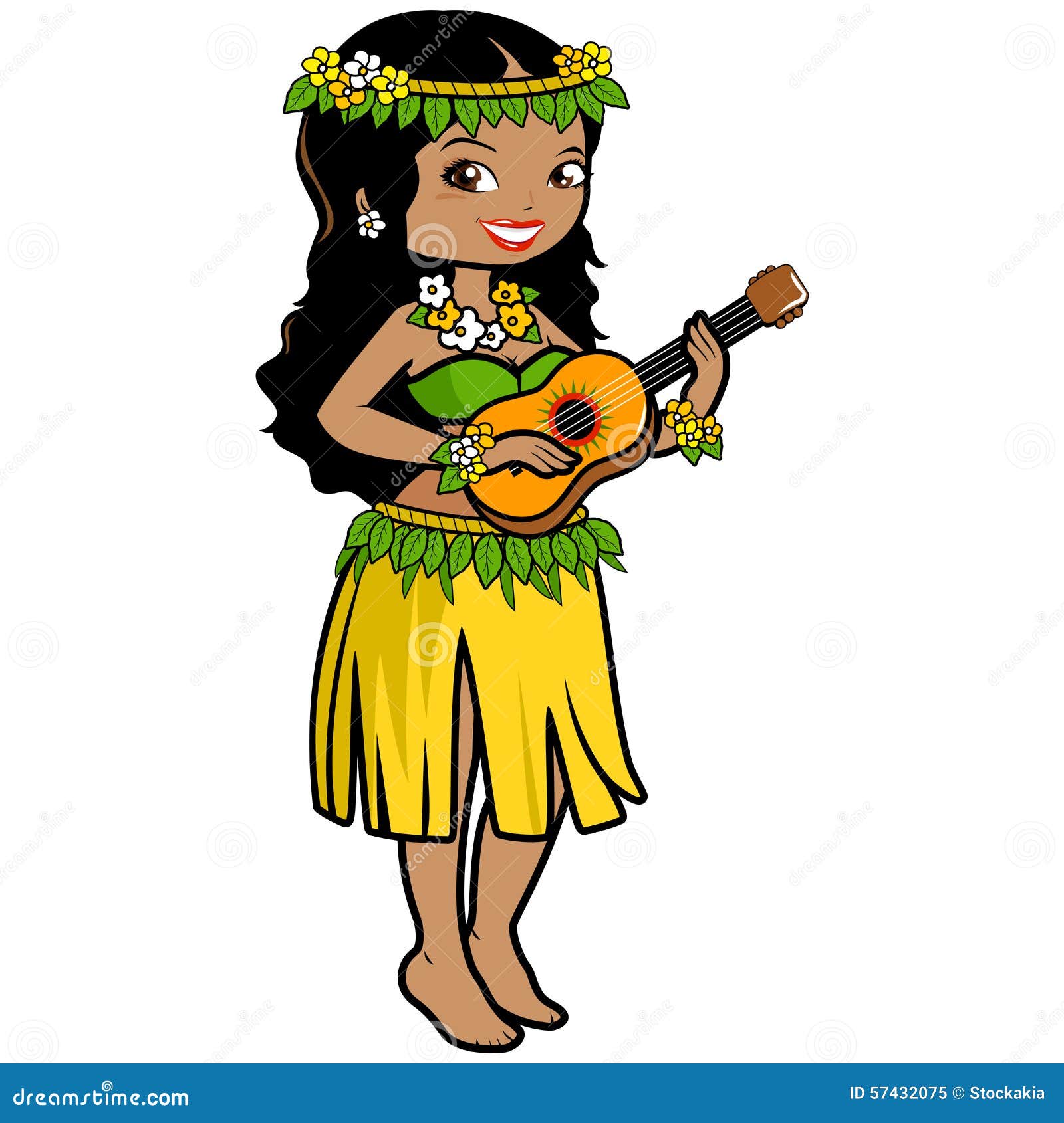 hawaiian girl clipart - photo #14