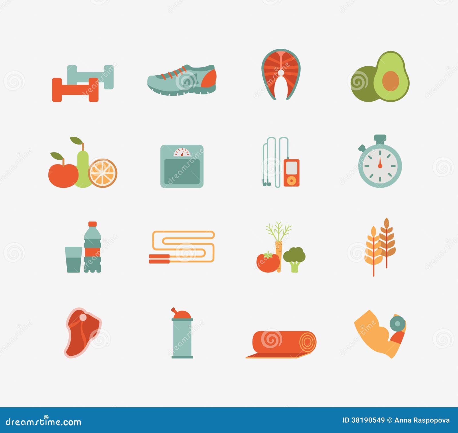 Healthy Life Icons Royalty Free Stock Images - Image: 38190549