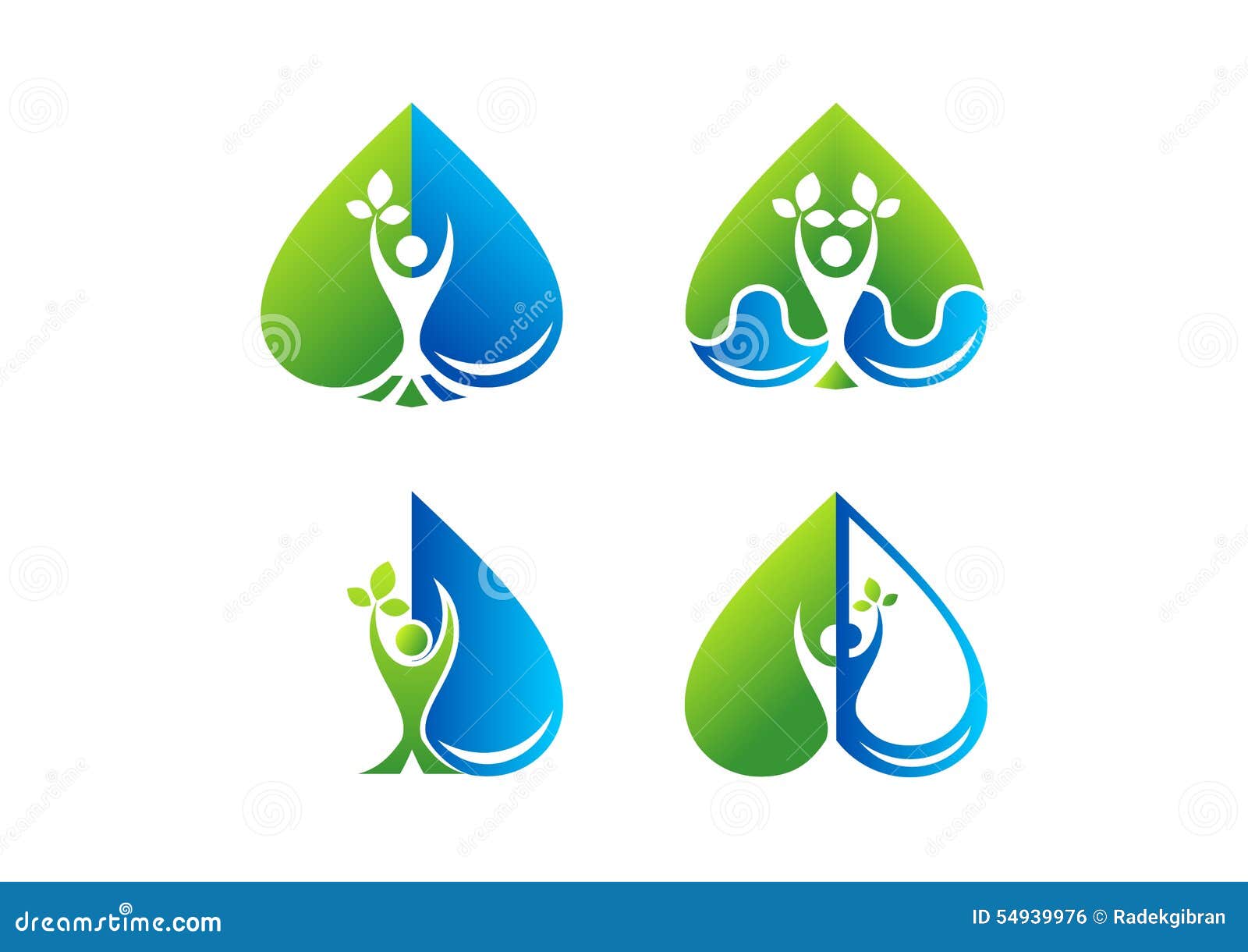 Wellness, Logo, Heart, Water Drop, Care, Beauty, Spa