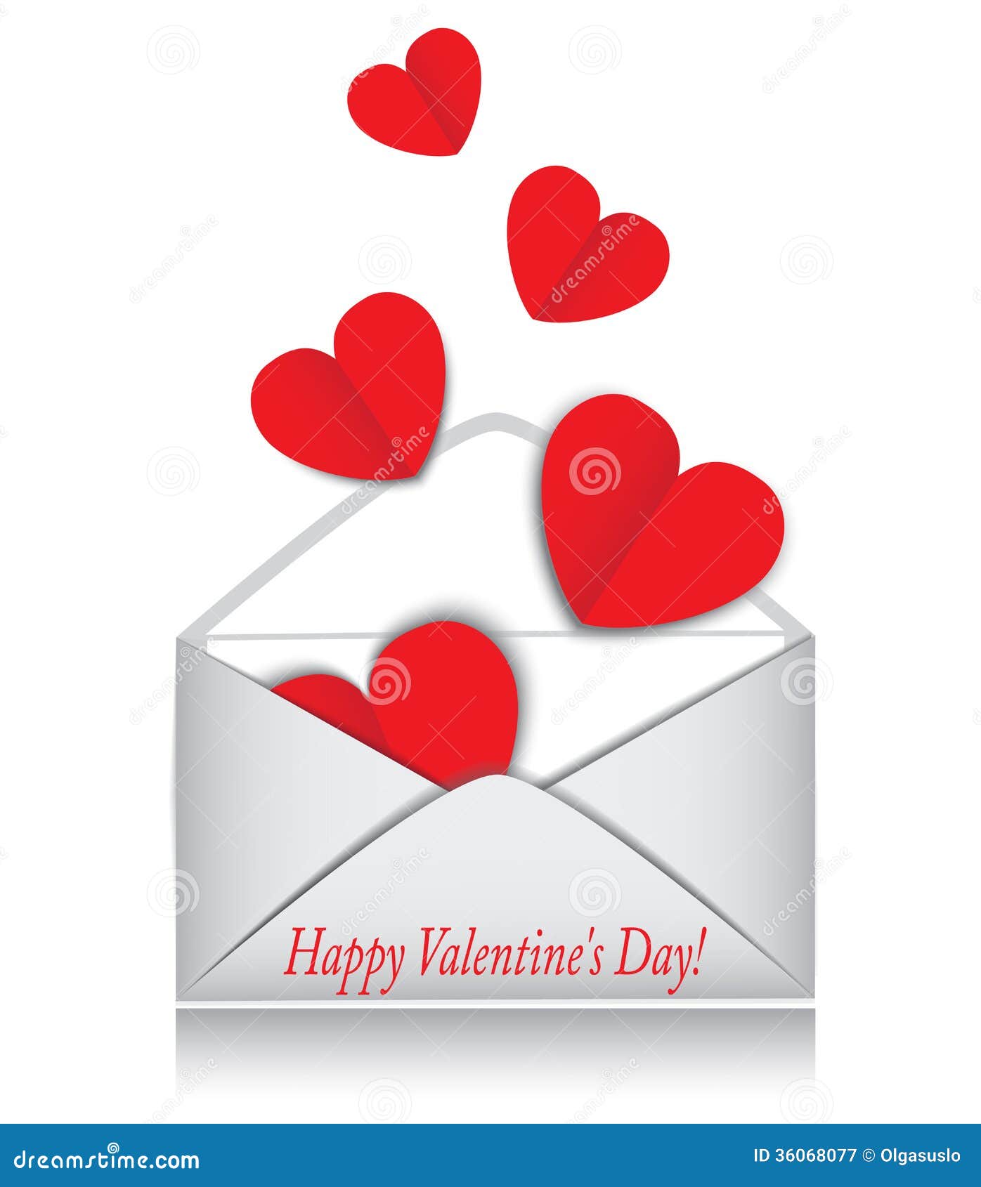 heart-envelope-valentine-s-day-red-hearts-open-white-background ...