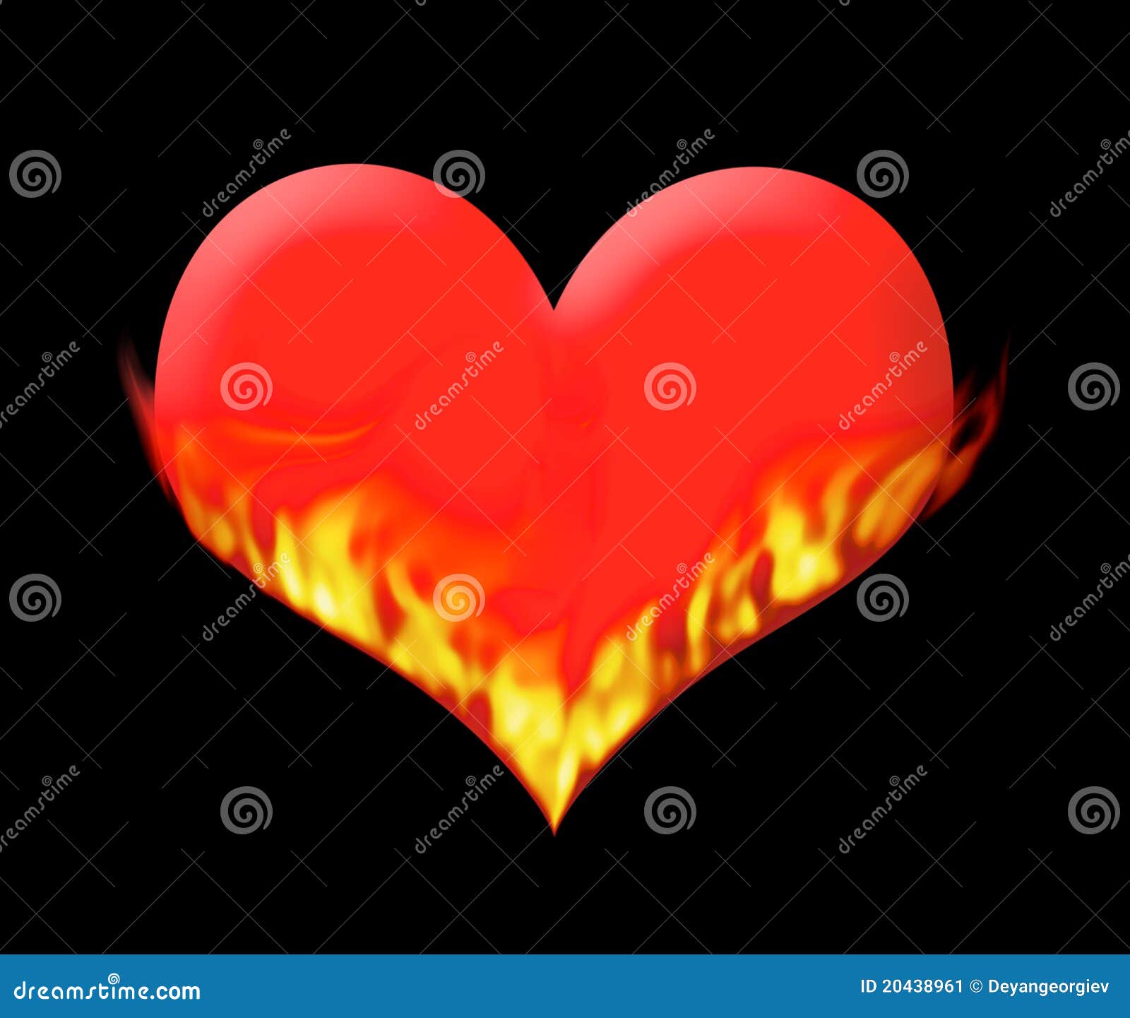 fire heart clipart - photo #36
