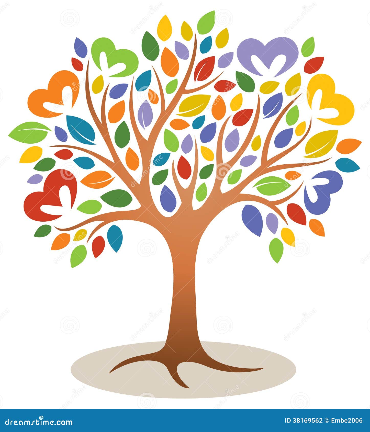 Heart Tree Logo Stock Photography - Image: 38169562