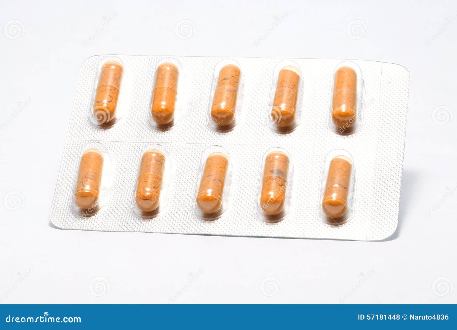 Herbal Pill Stock Photo Image 57181448