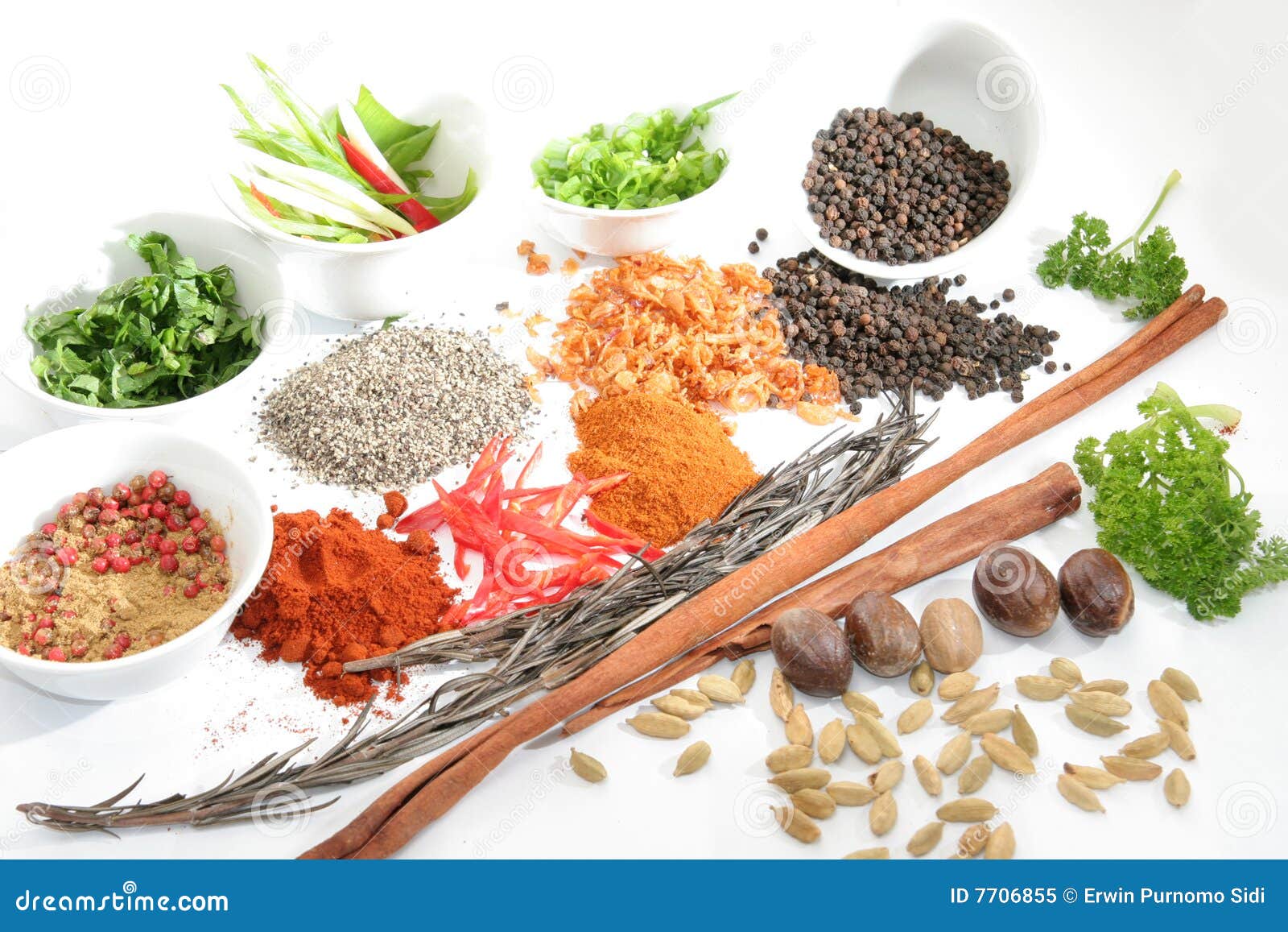 Herbs And Spices Royalty Free Stock Photo Image 7706855