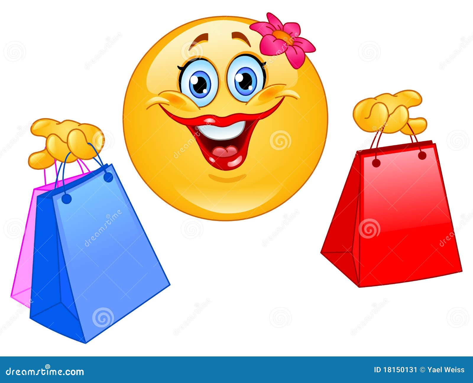 het winkelen emoticon stock afbeelding beeld 18150131 art christmas cards